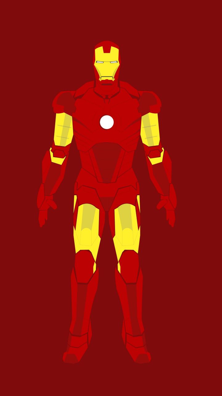 Ironman Flat Minimal Artwork Wallpapers