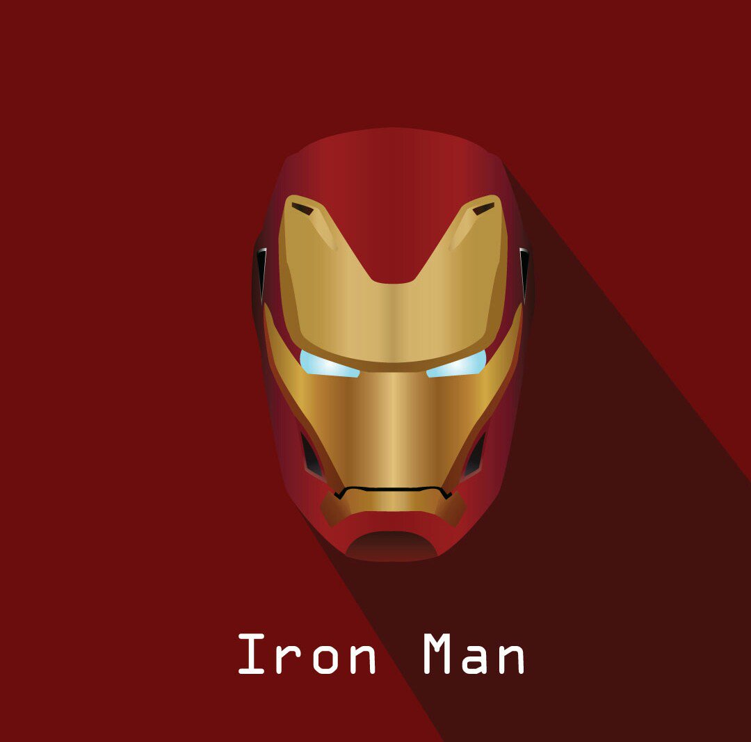 Ironman Flat Minimal Artwork Wallpapers