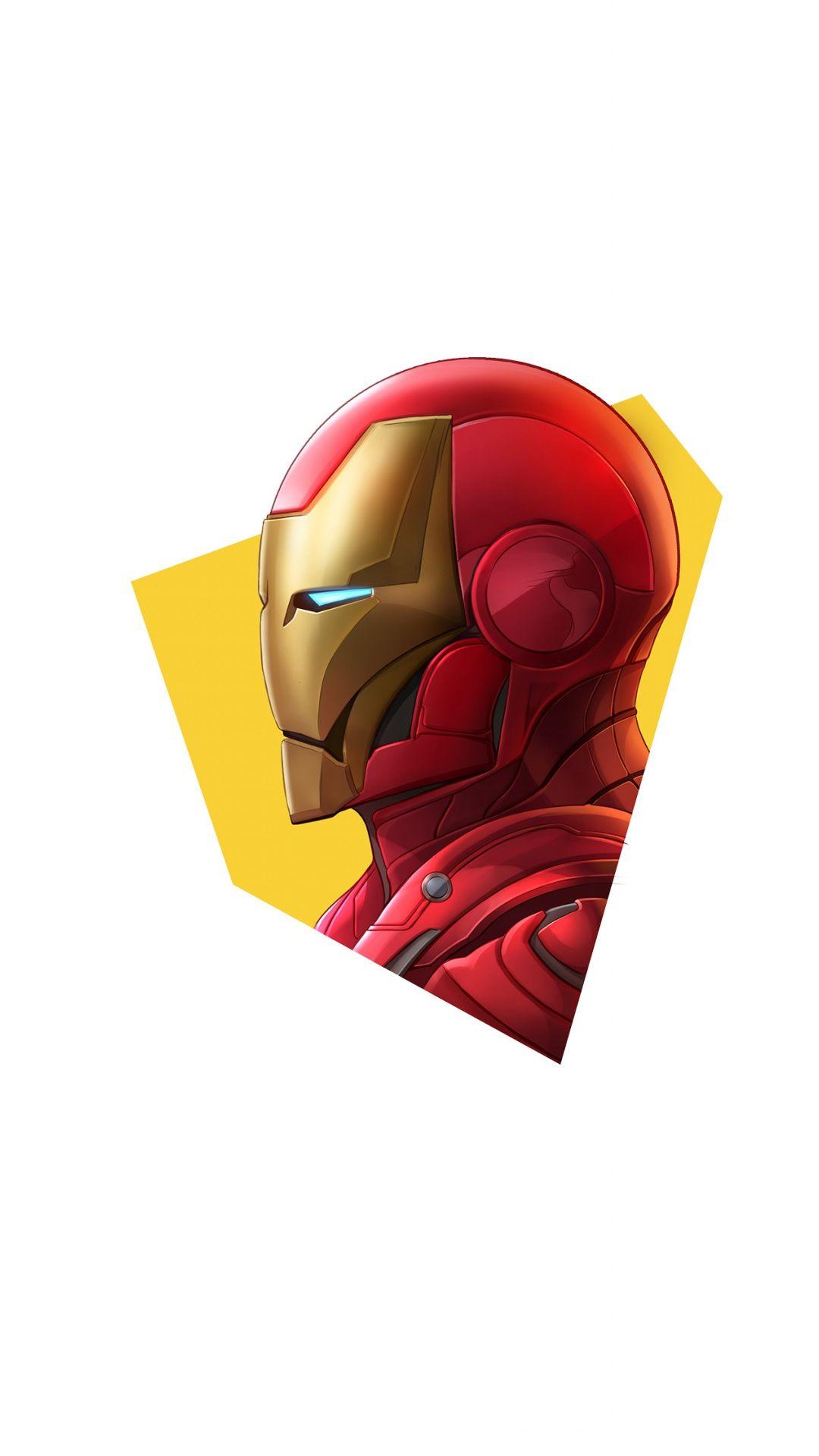 Ironman Flat Minimal Artwork Wallpapers