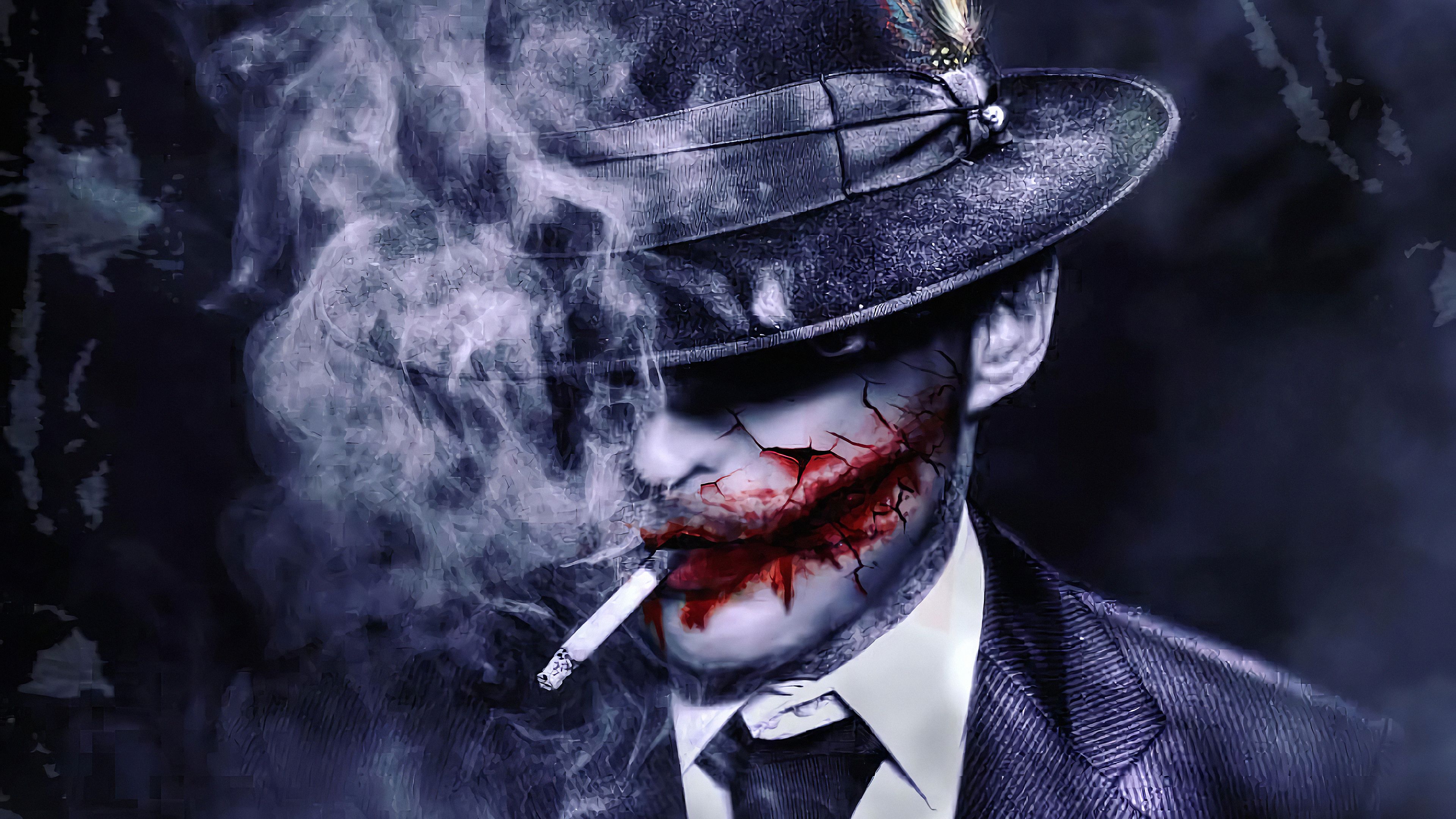 Joker Smoking Wallpapers