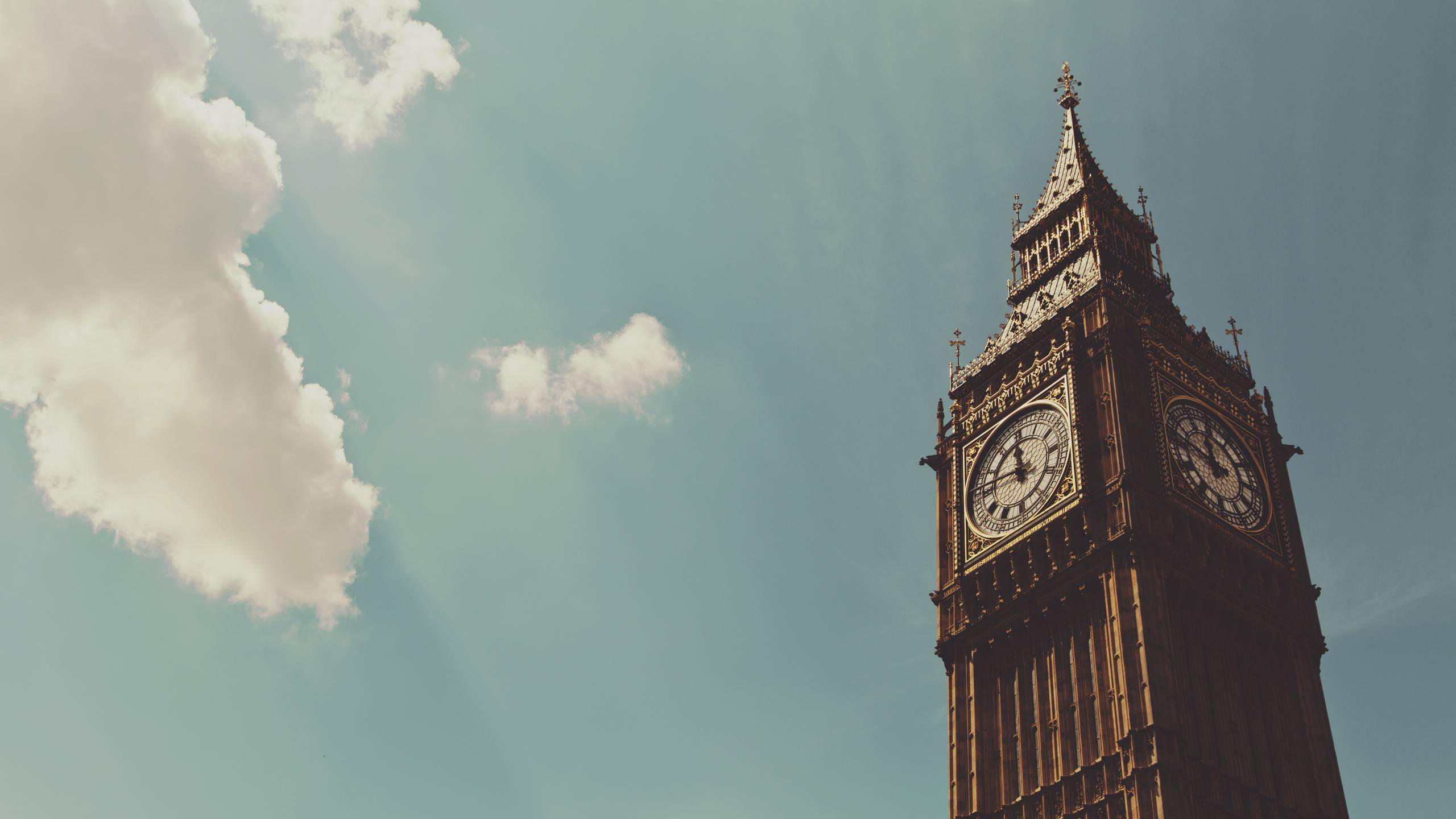 London Big Ben Minimalism Wallpapers