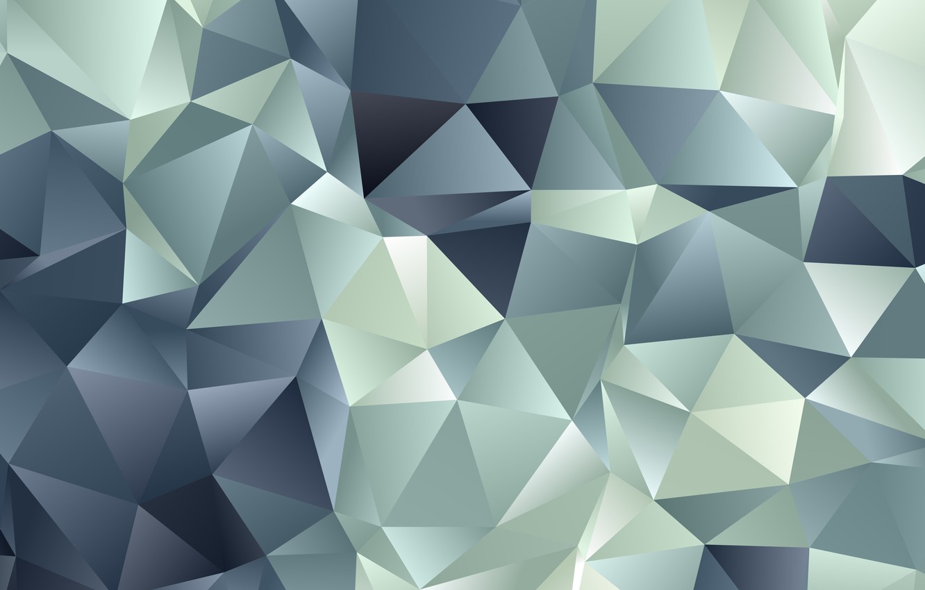 Low Poly Blue Geometry Artwork Wallpapers