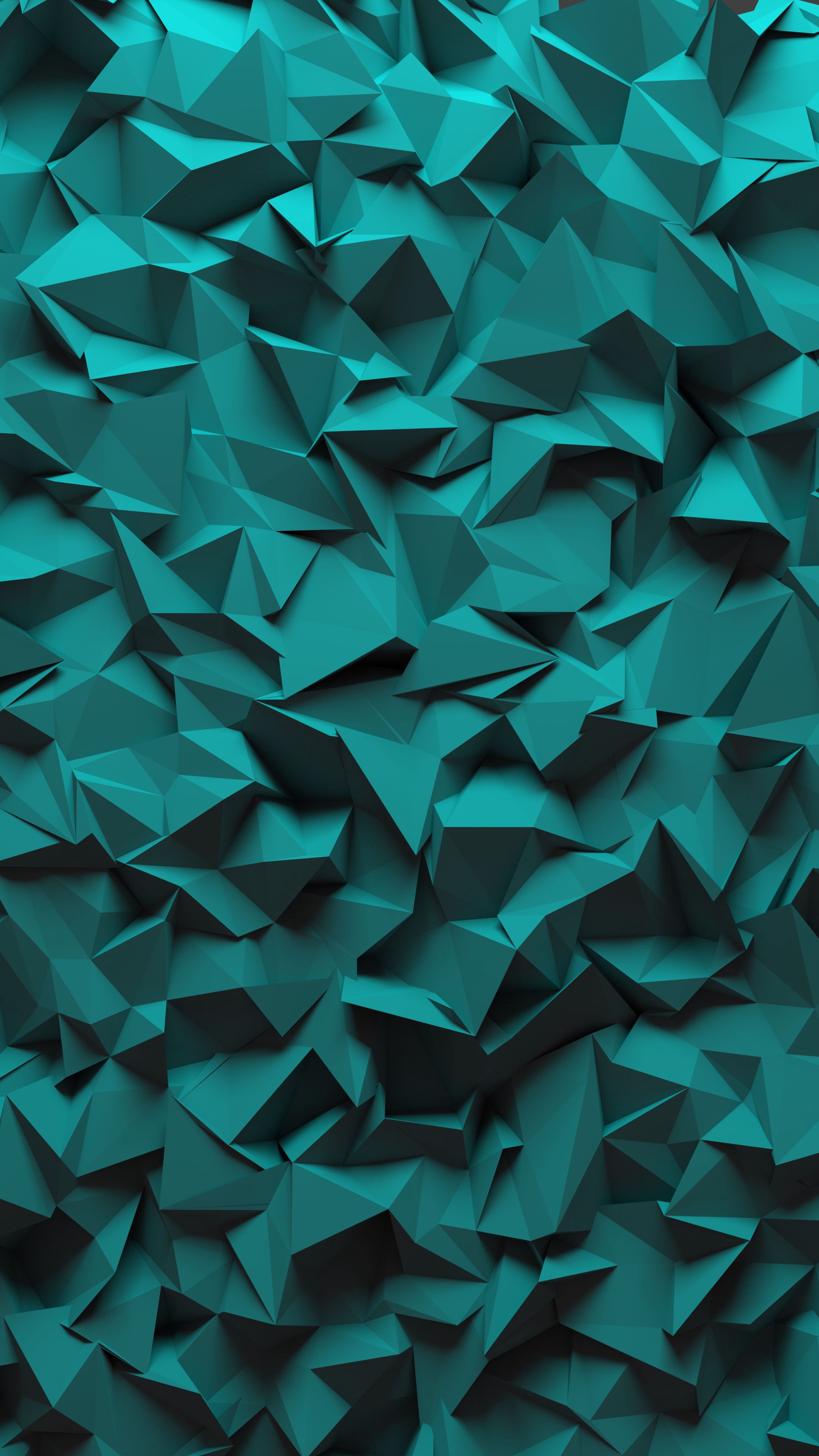 Low Poly Blue Geometry Artwork Wallpapers