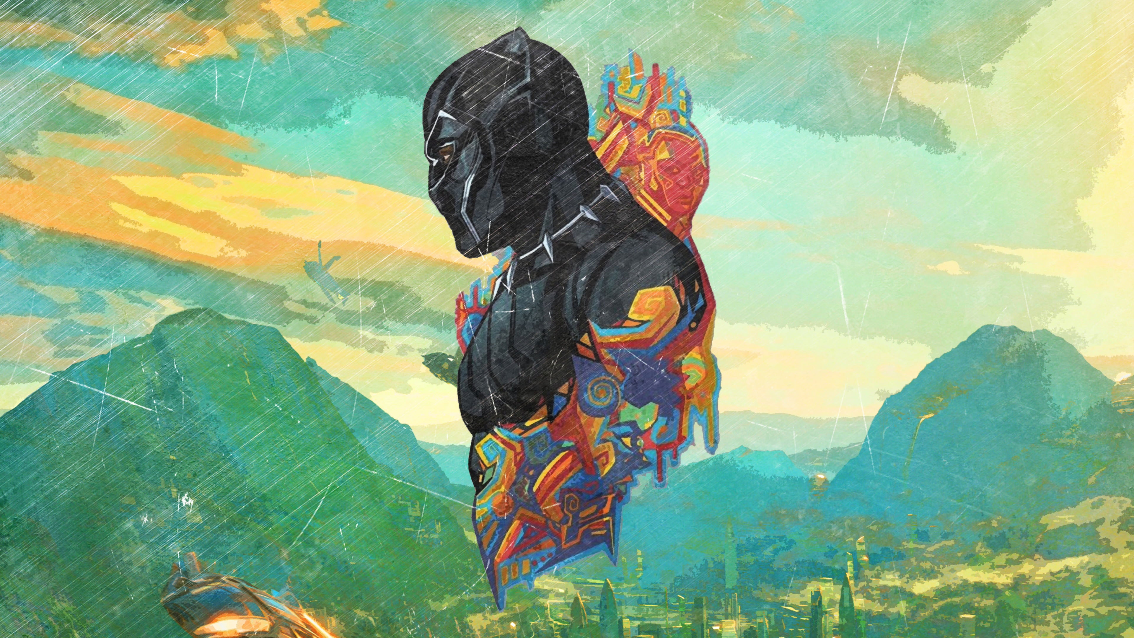 Marvel Black Panther Minimal Wallpapers