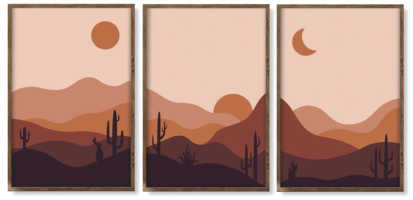 Minimal Artistic Desert Sunset Wallpapers