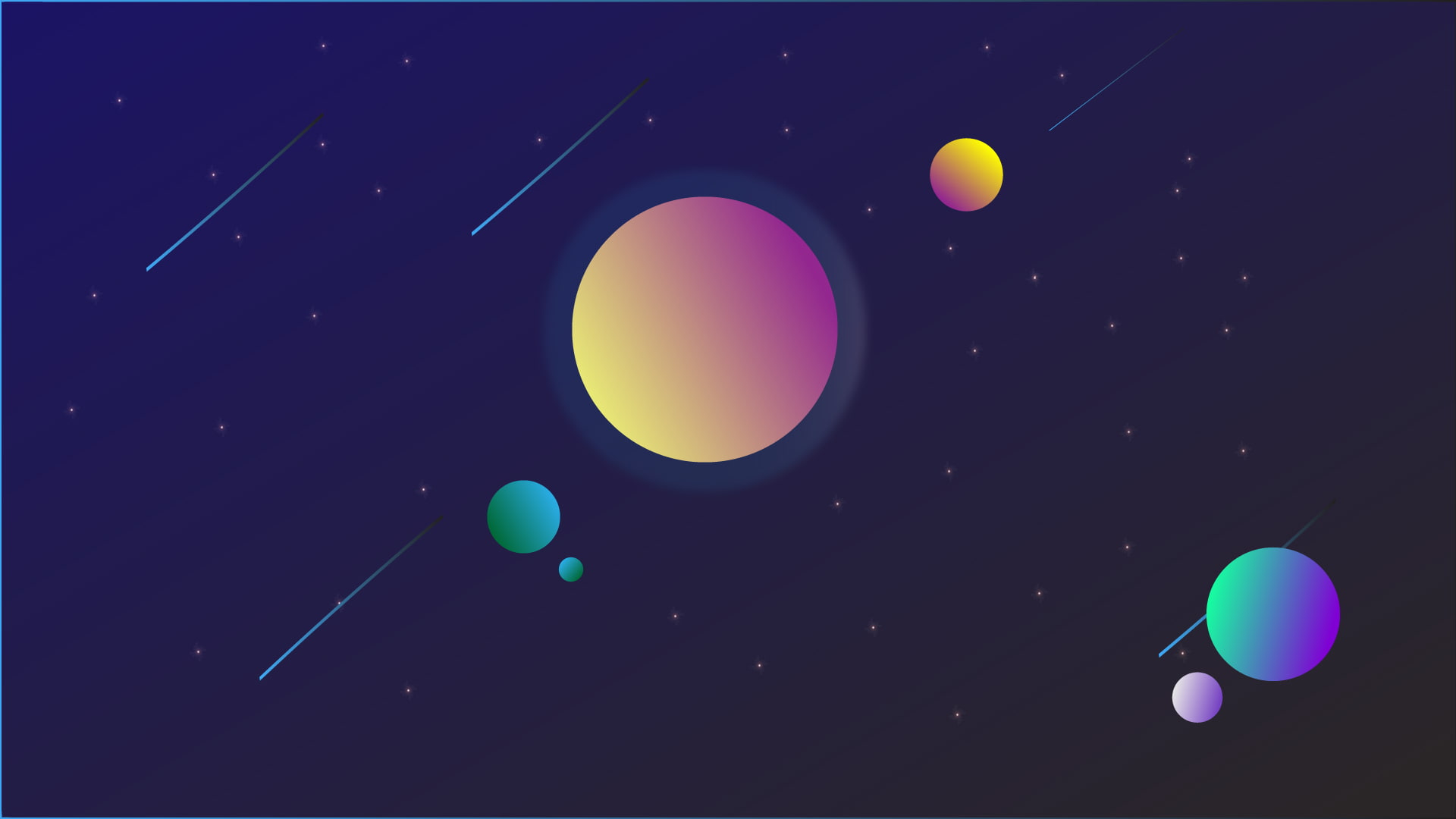 Minimal Planet Art Wallpapers