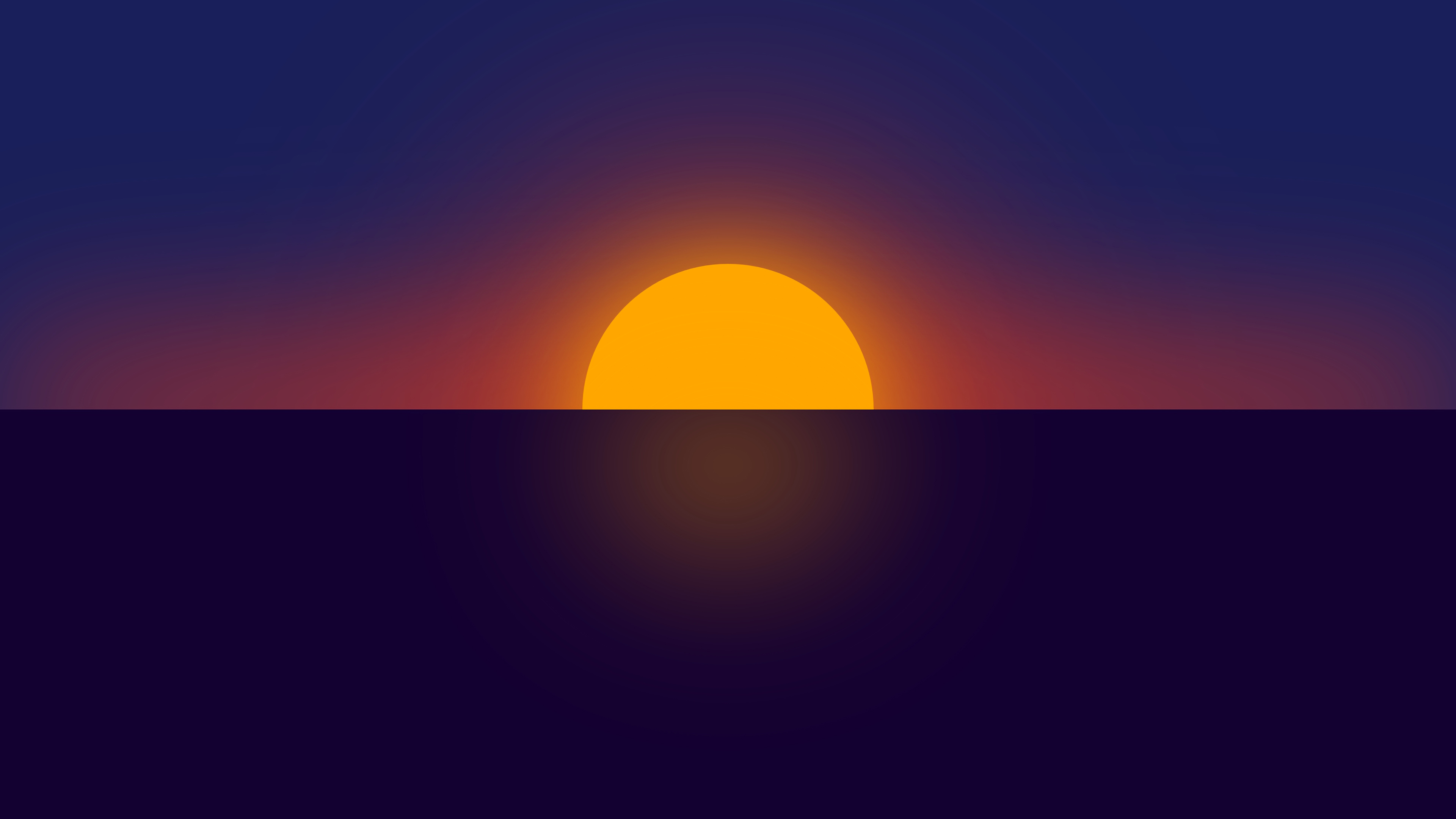 Minimalism Sun 4K Wallpapers