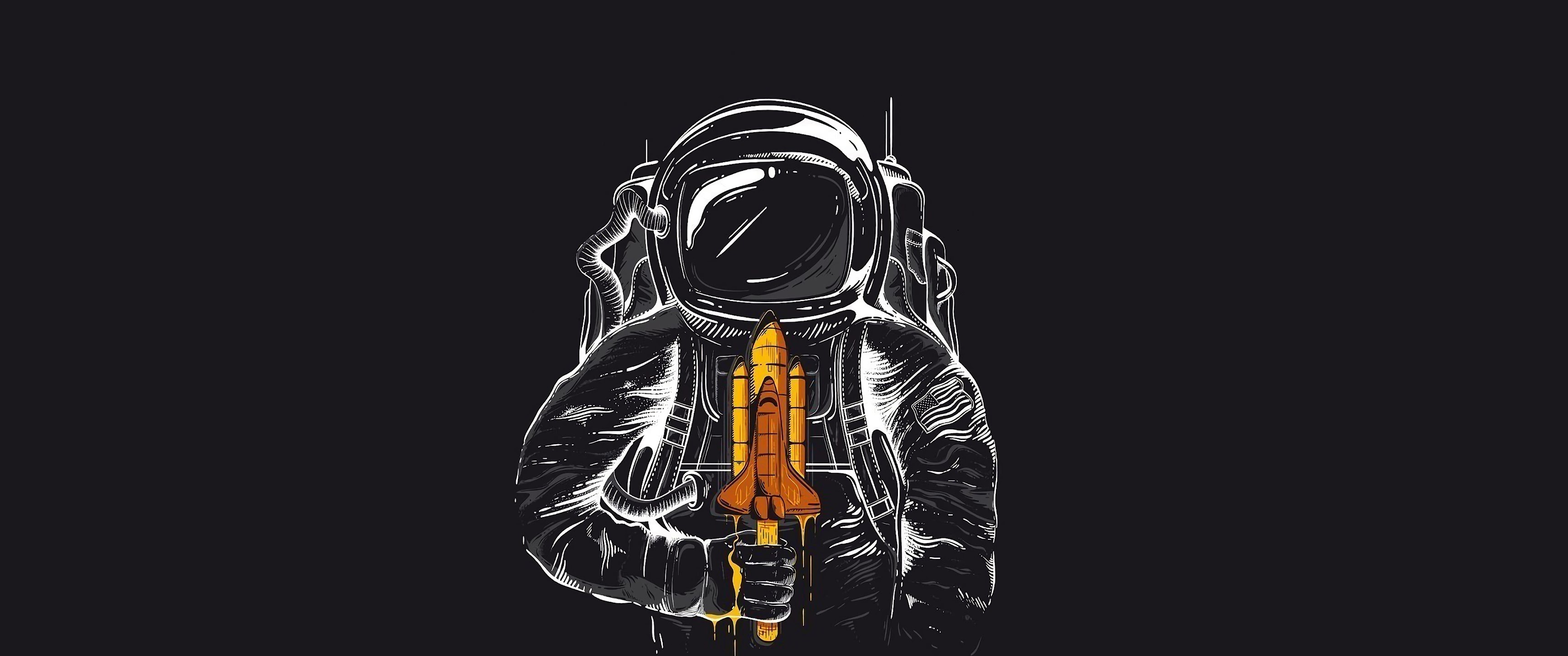 Minimalist Astronaut Wallpapers