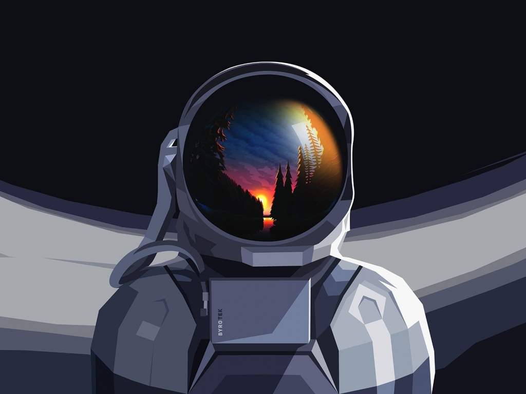 Minimalist Astronaut Wallpapers