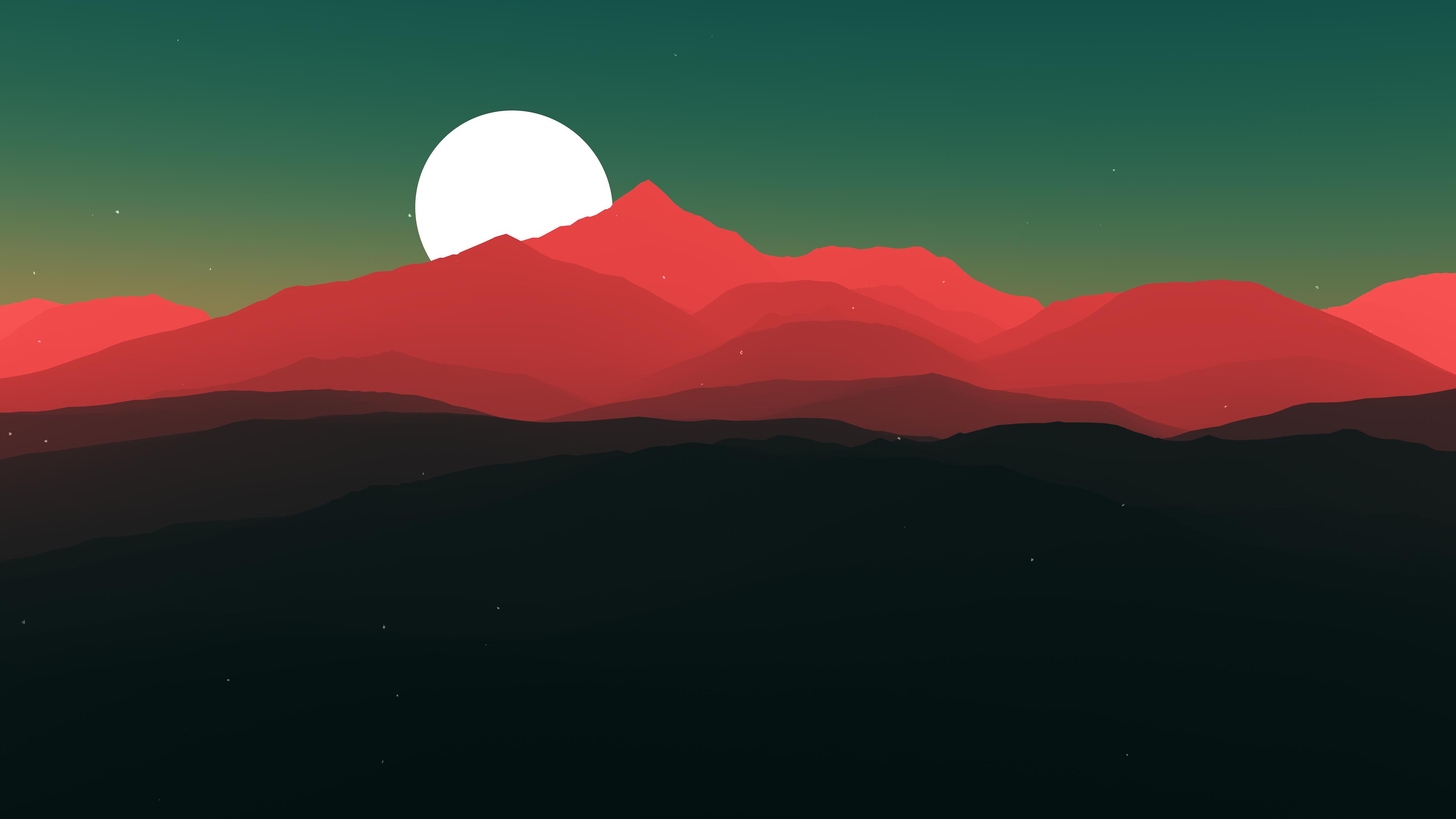 Minimalist Landscape Painting Wallpapers