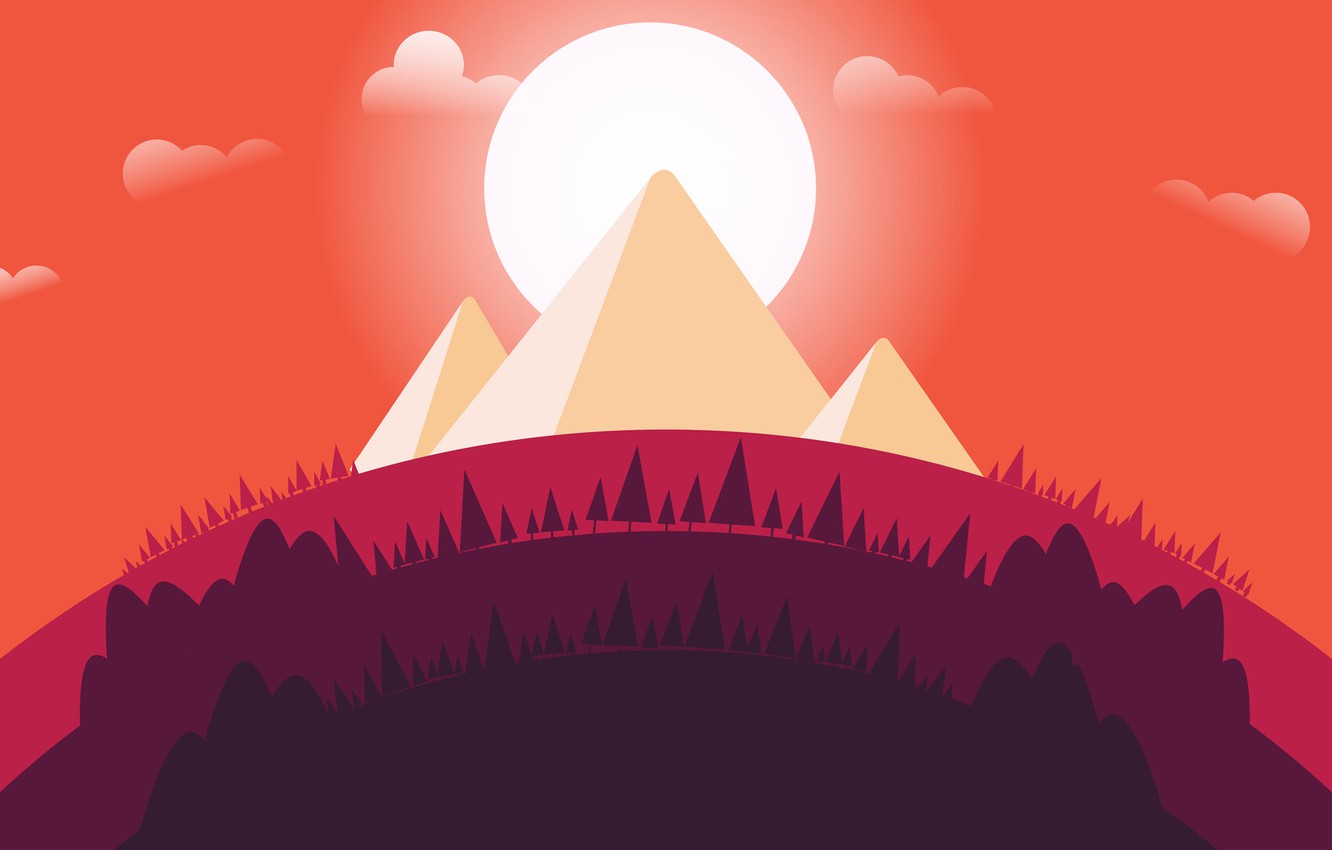 Minimalist Pyramid Wallpapers