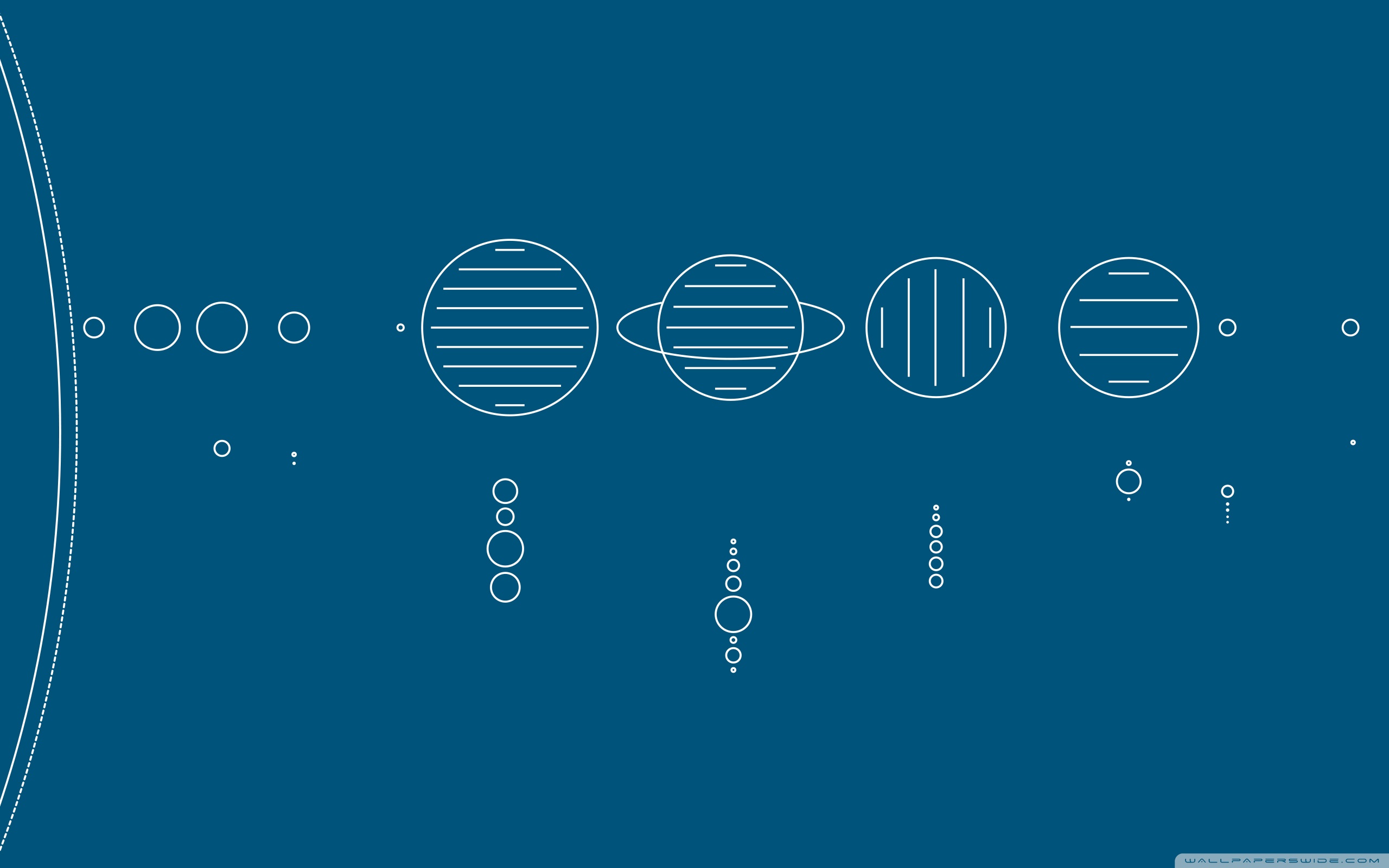 Minimalist Solar System Wallpapers