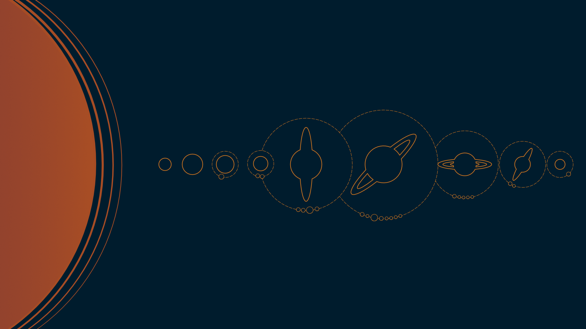 Minimalist Solar System Wallpapers