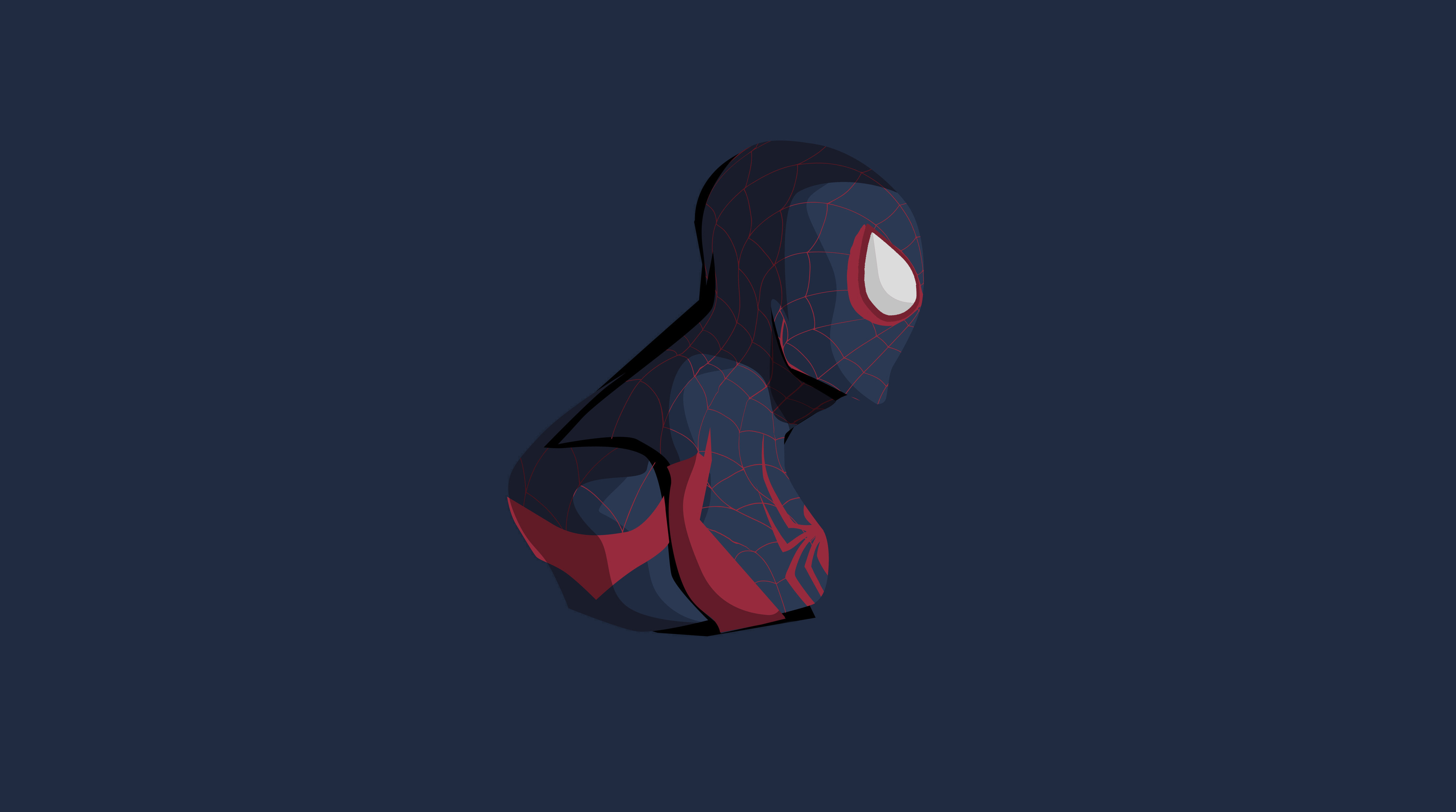 Minimalist Spiderman Into The Spider-Verse 4K Wallpapers