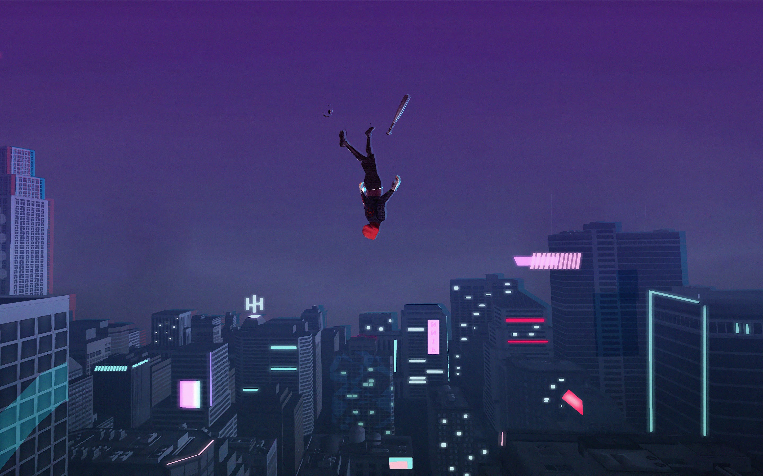 Minimalist Spiderman Into The Spider-Verse 4K Wallpapers