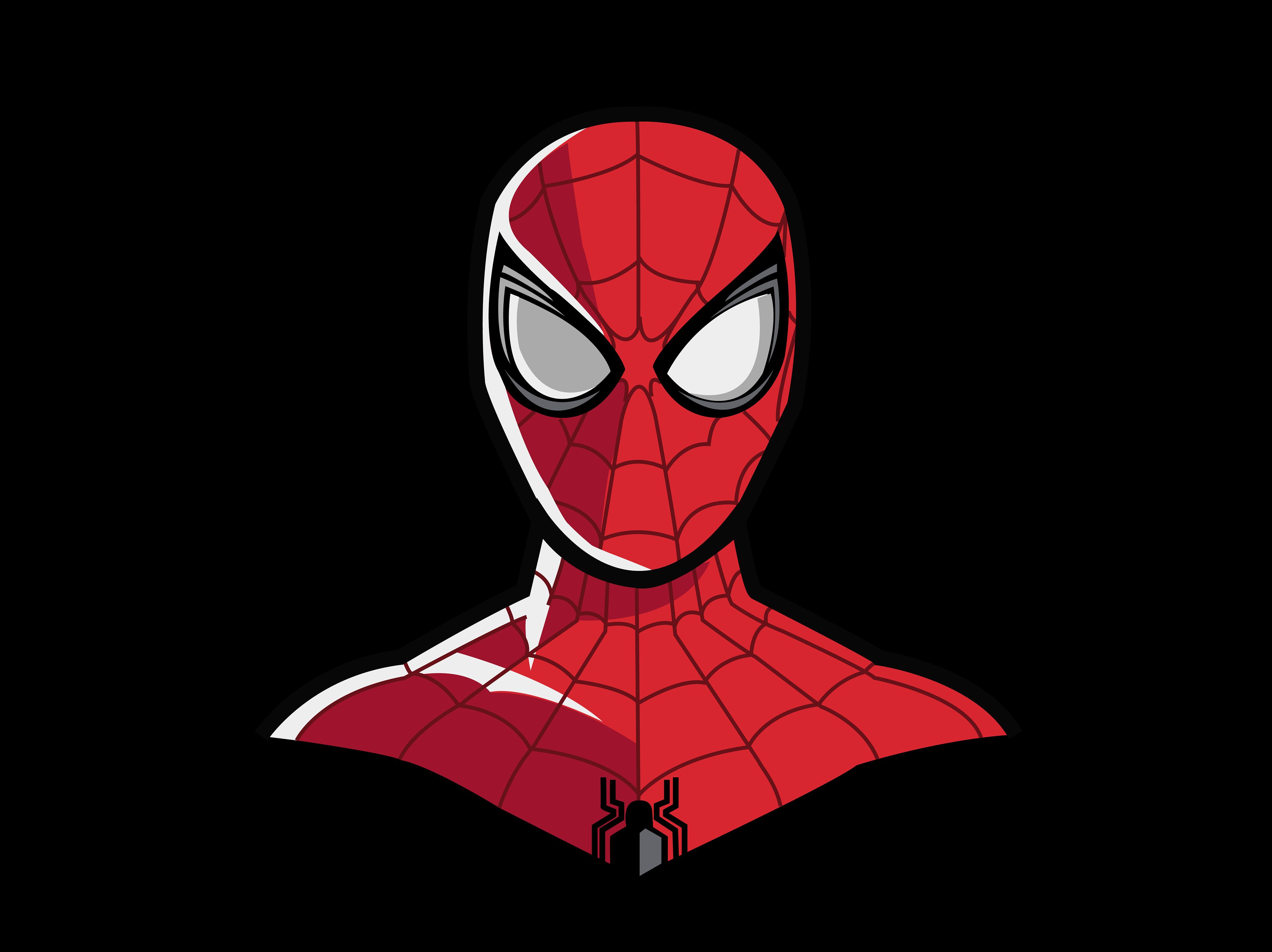 Minimalist Spiderman Into The Spider-Verse 4K Wallpapers