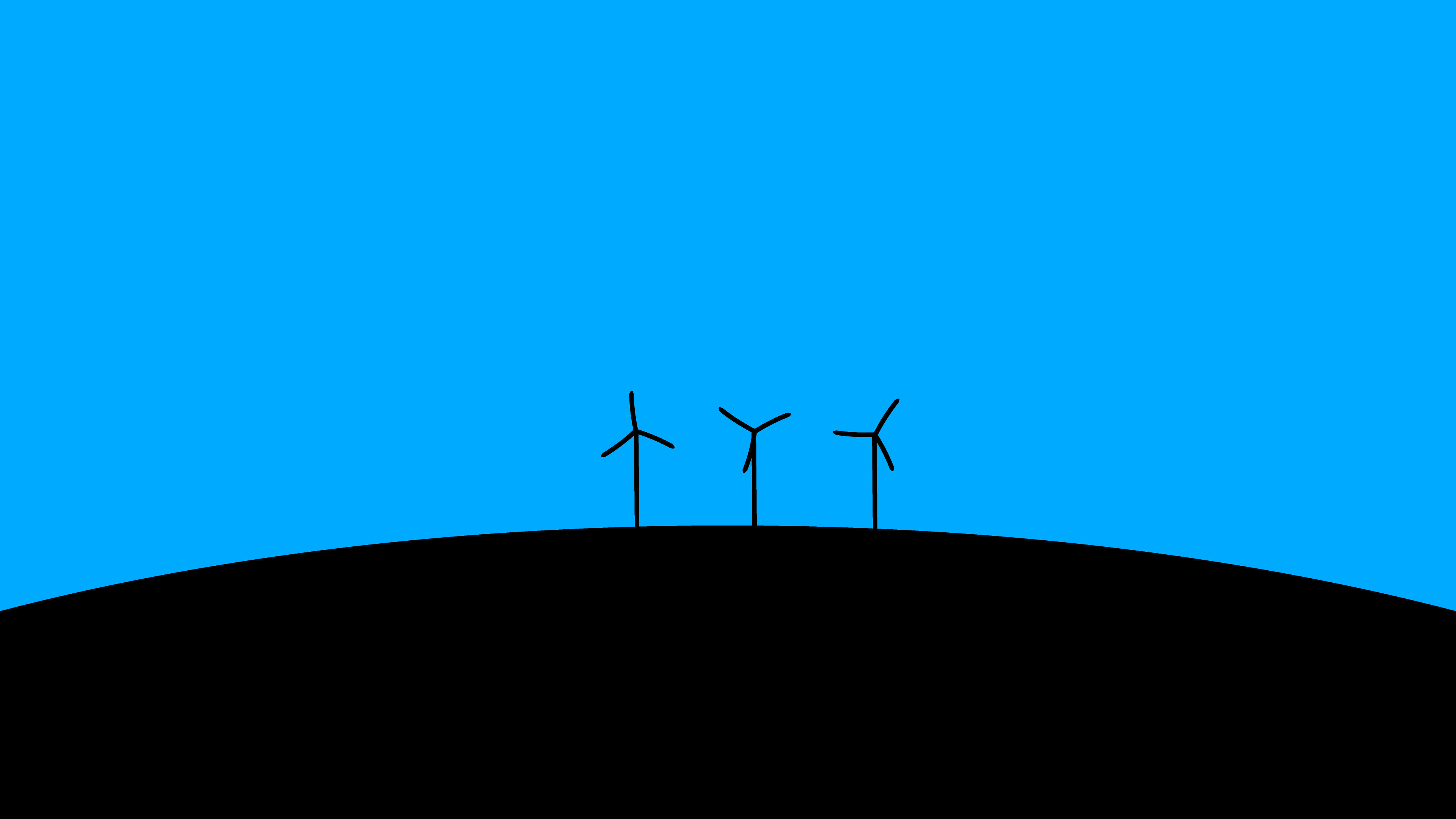 Minimalistic Wind Farm Wallpapers