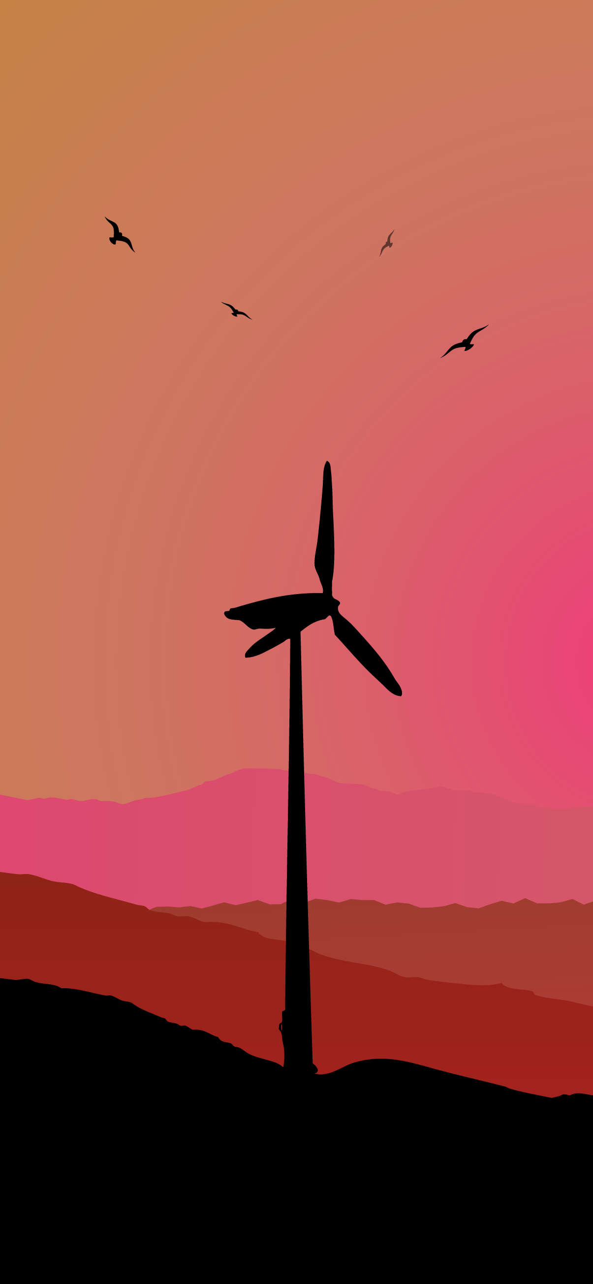 Minimalistic Wind Farm Wallpapers