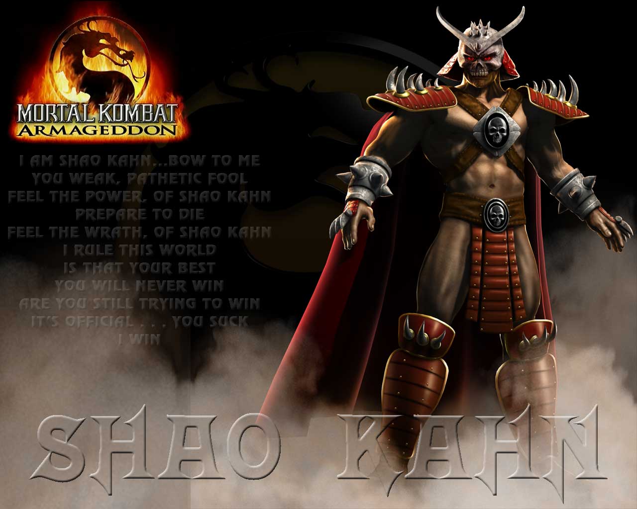 Mortal Kombat Shao Kahn Minimalist Wallpapers