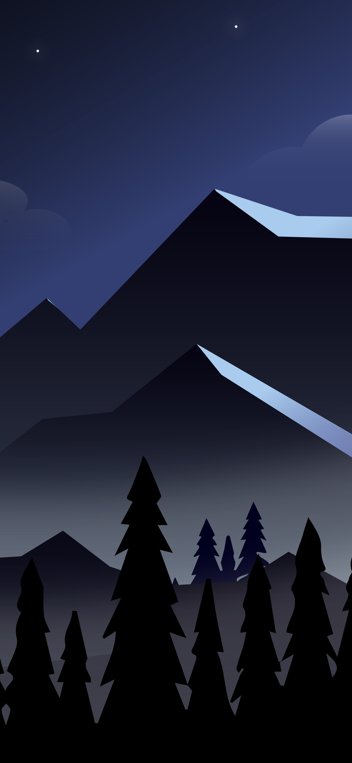 Mountain Peaks Minimal Wallpapers