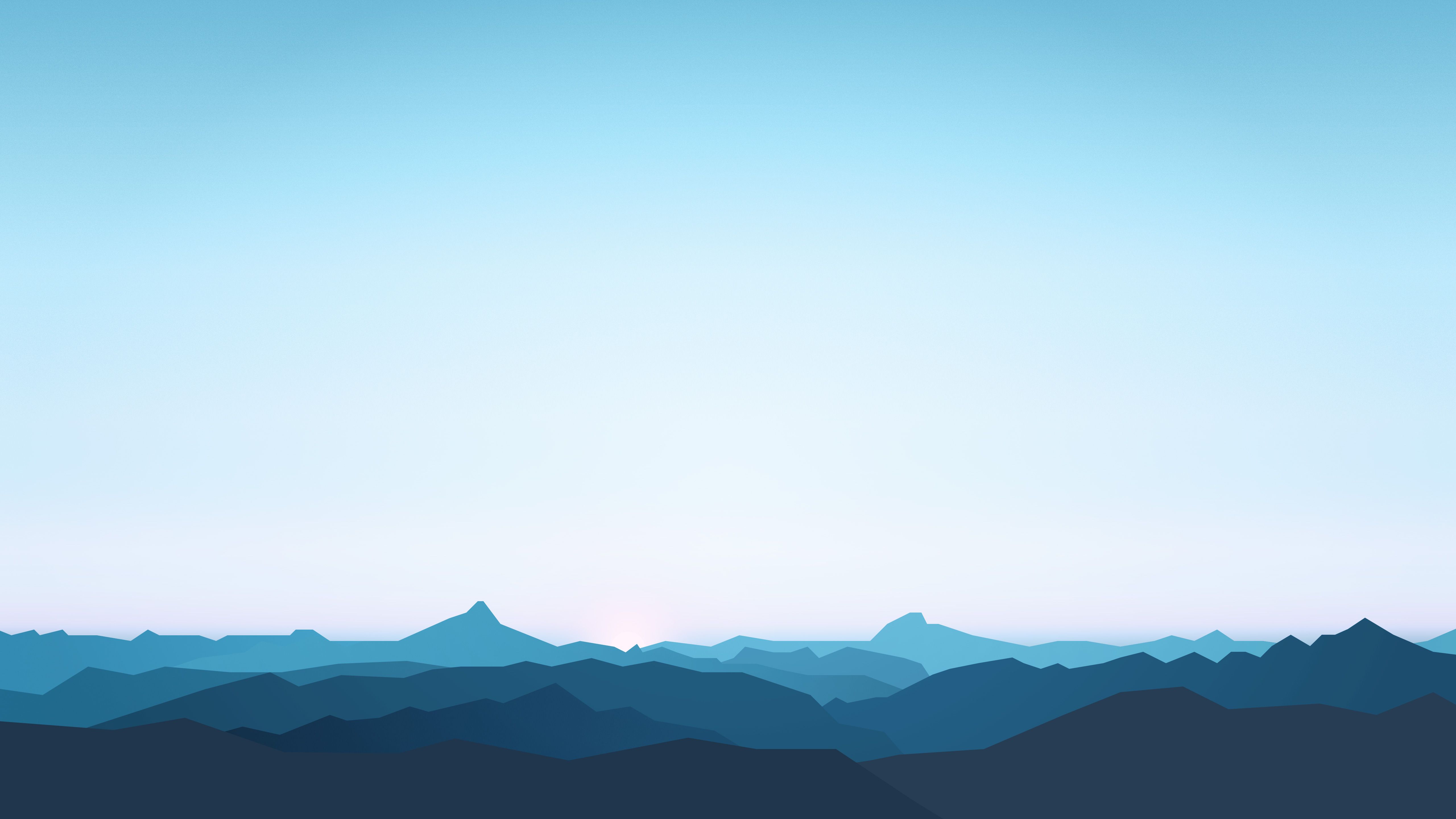 Mountain Top Minimalistic Wallpapers