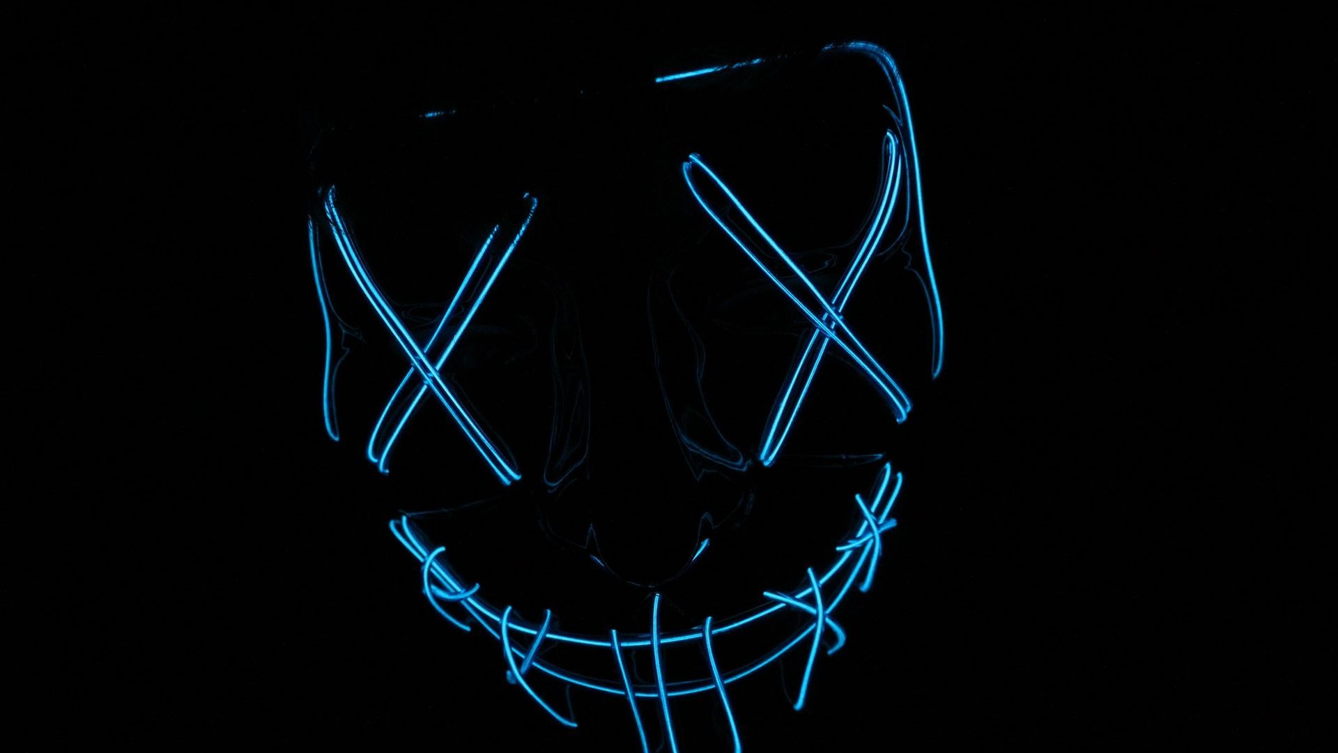 Neon Color Minimalist Skull Wallpapers