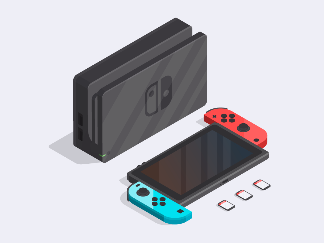 Nintendo Switch Minimal Wallpapers