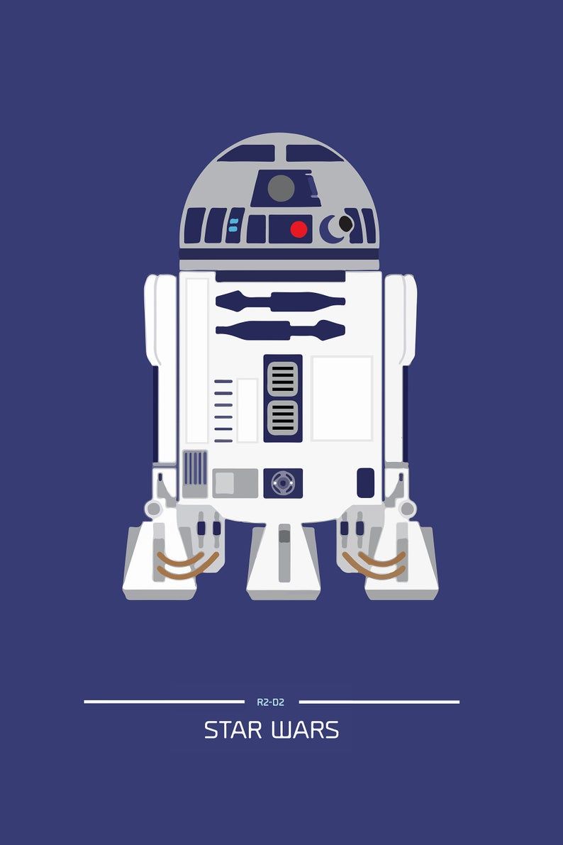 R2 D2 Star Wars Minimalist Wallpapers