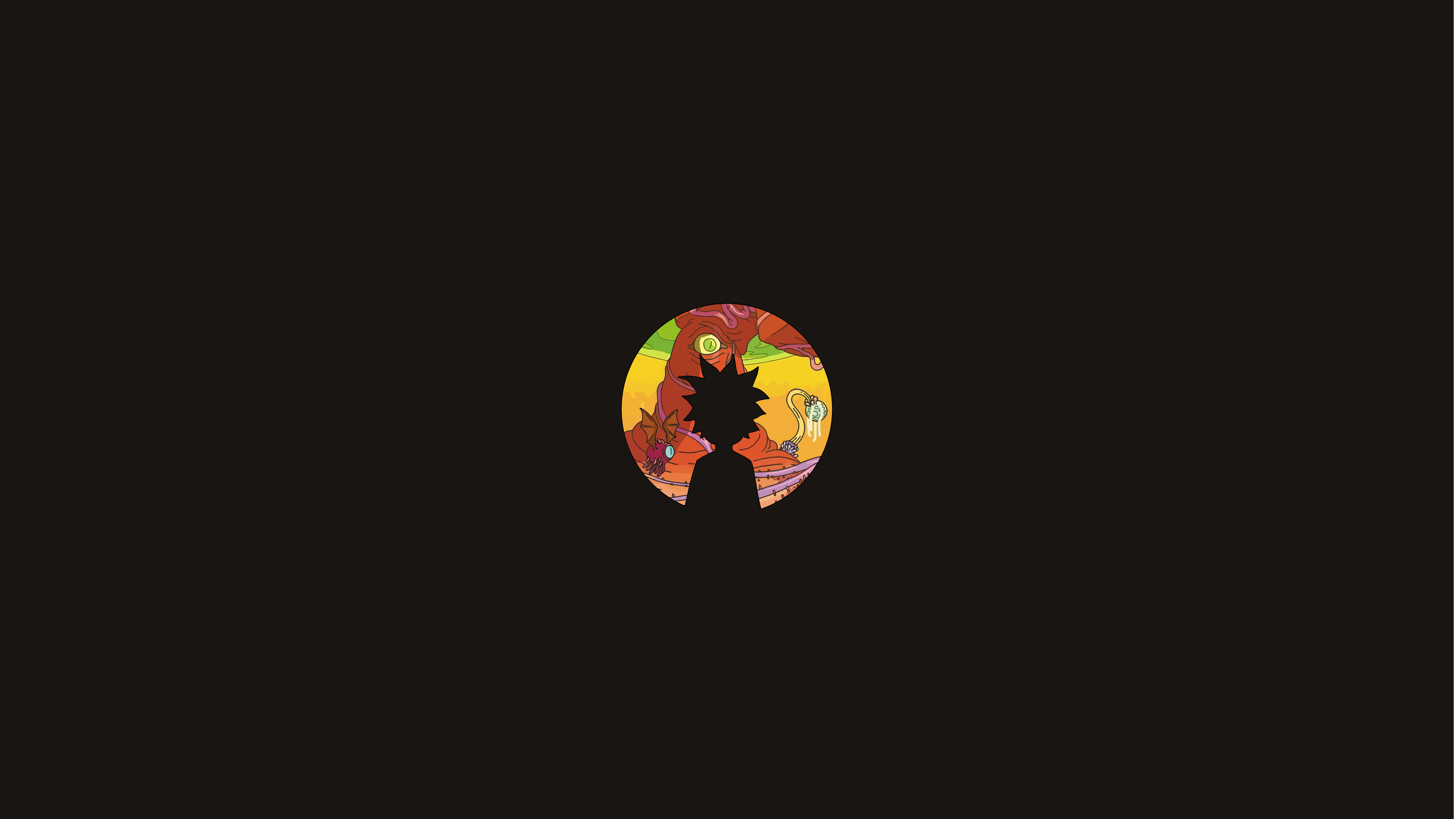 Rick And Morty Headshot Minimal Wallpapers