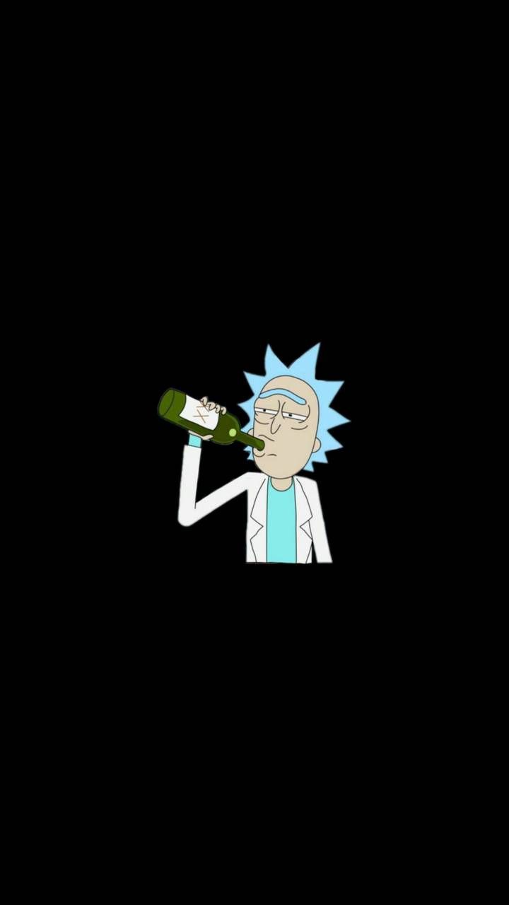 Rick And Morty Headshot Minimal Wallpapers