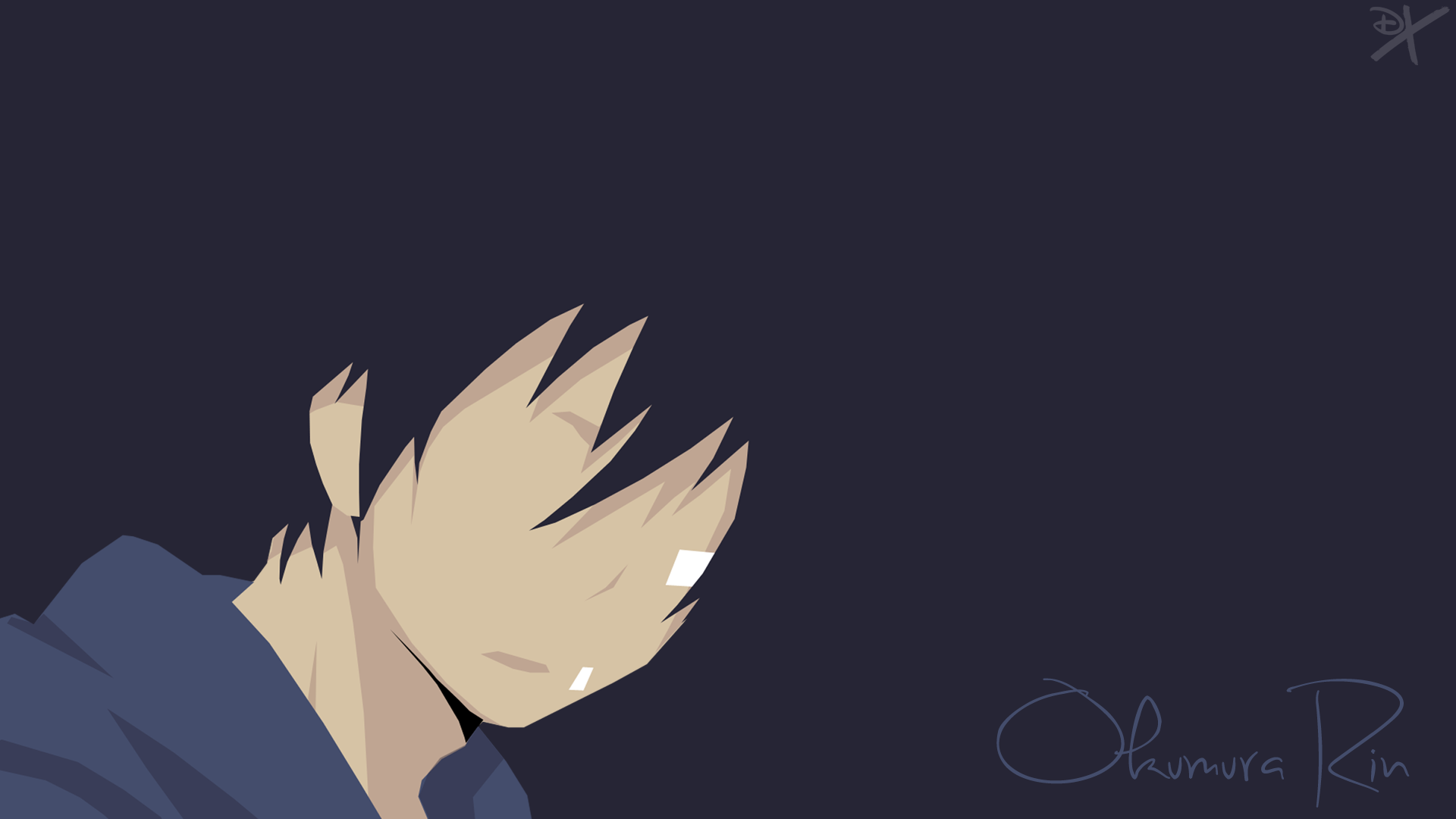 Rin Okumura Minimalist Wallpapers