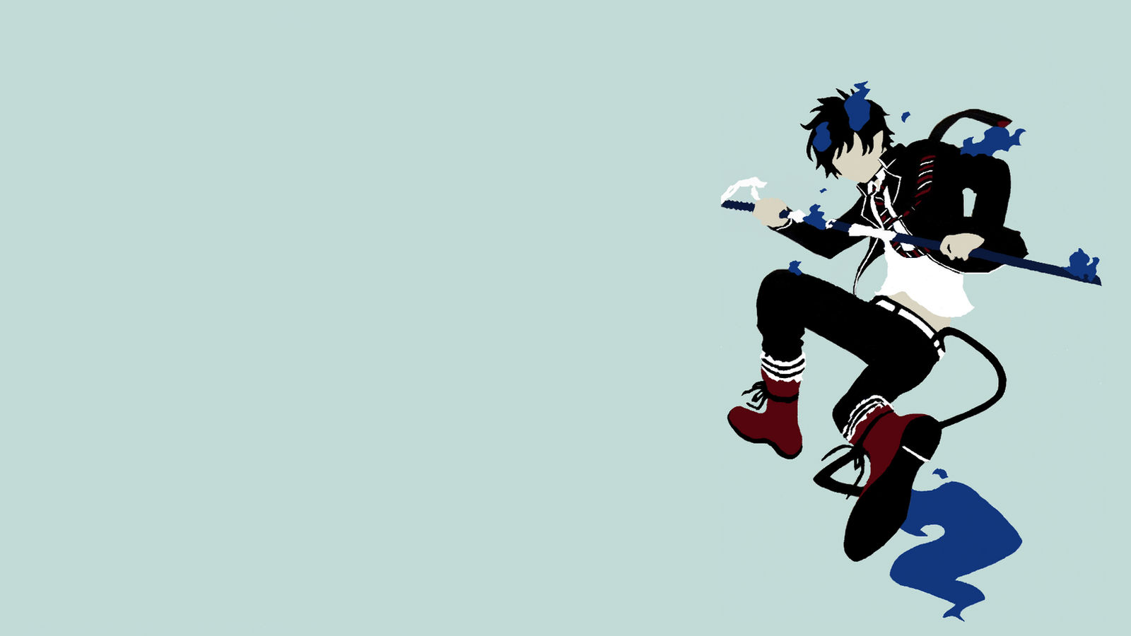 Rin Okumura Minimalist Wallpapers