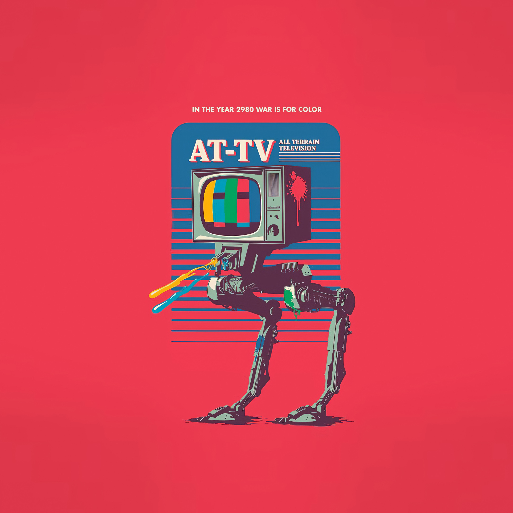 Robot Red Minimal Wallpapers