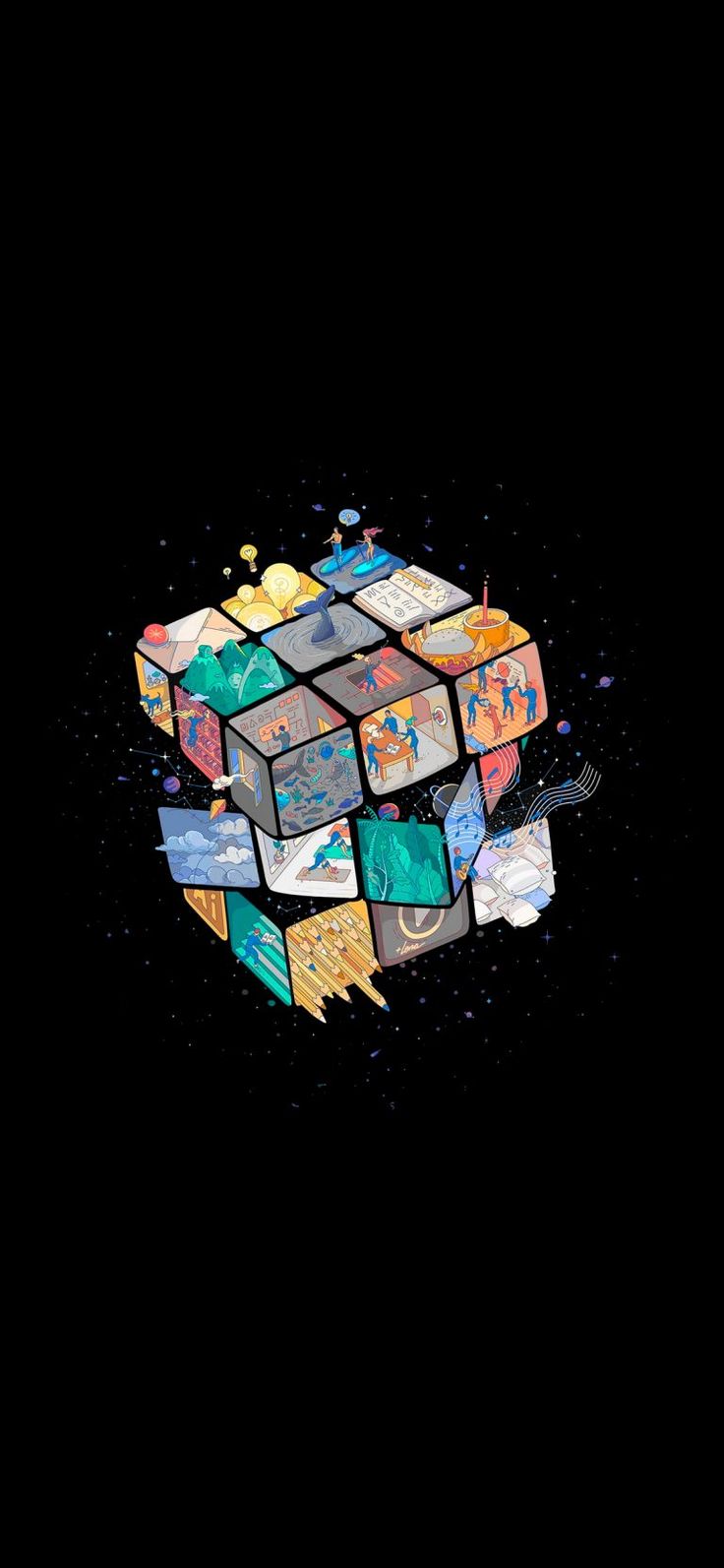 Rubiks Cube Minimalism Wallpapers