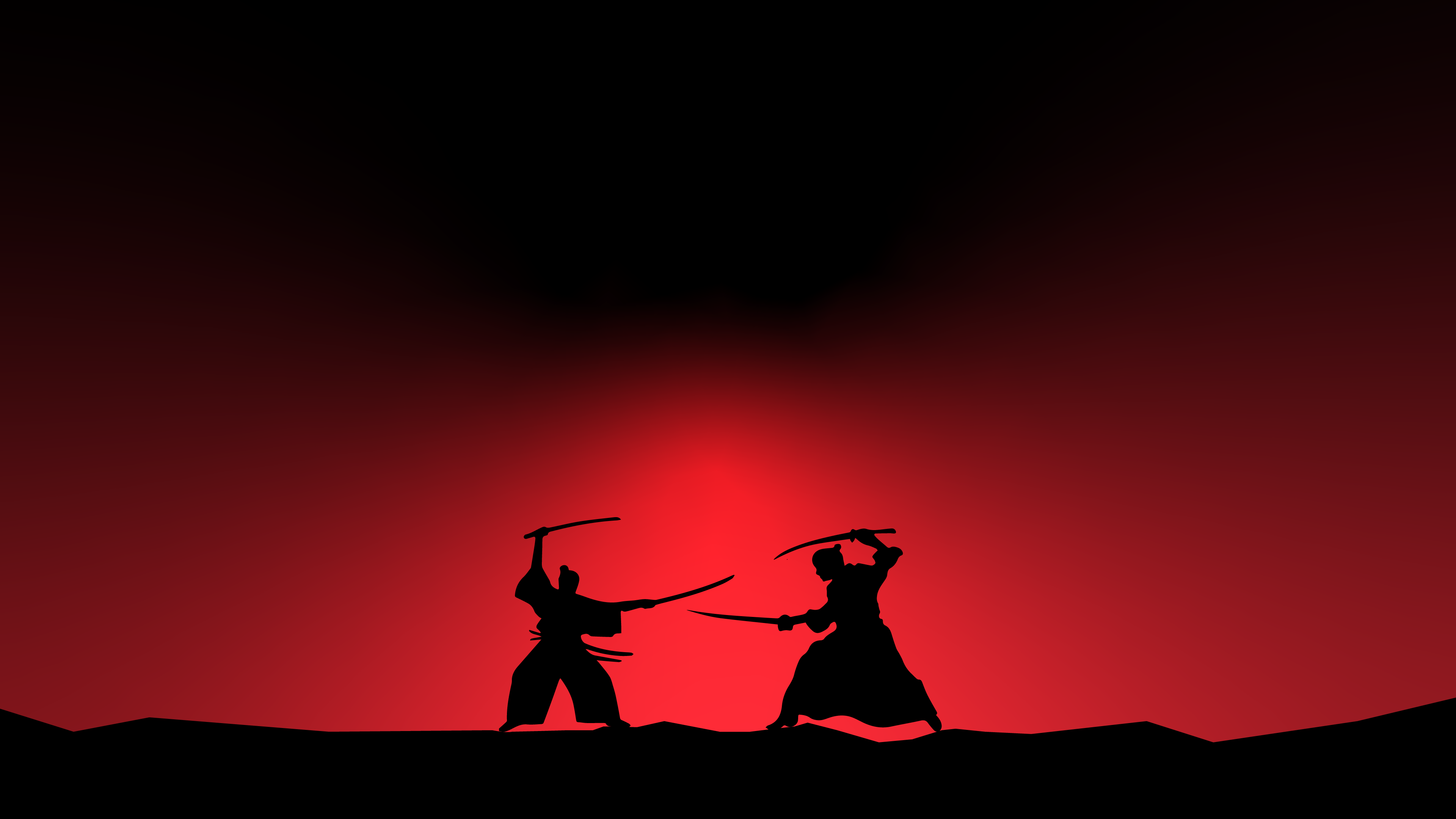 Samurai Minimal 4K Wallpapers