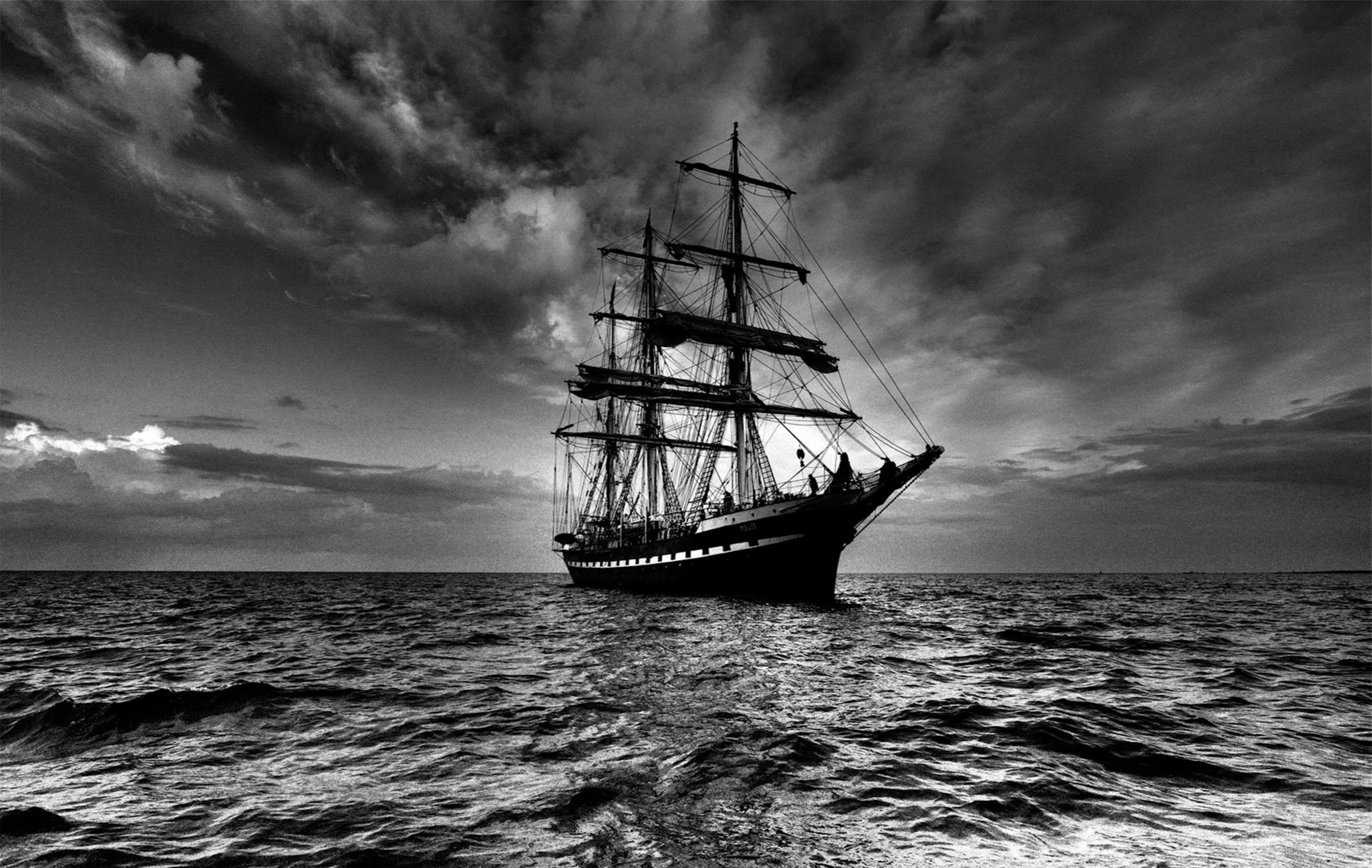 Ship Monochrome Wallpapers