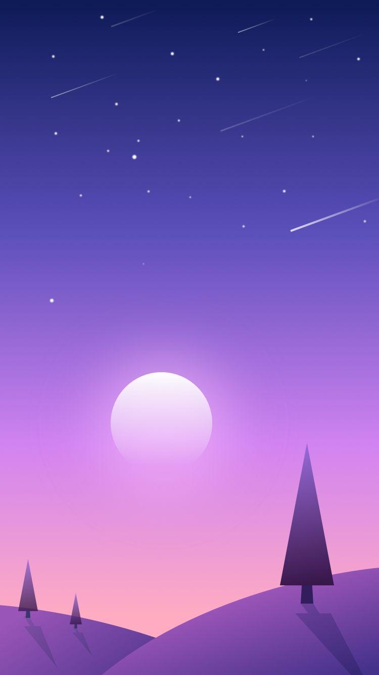 Shooting Stars Minimal Wallpapers