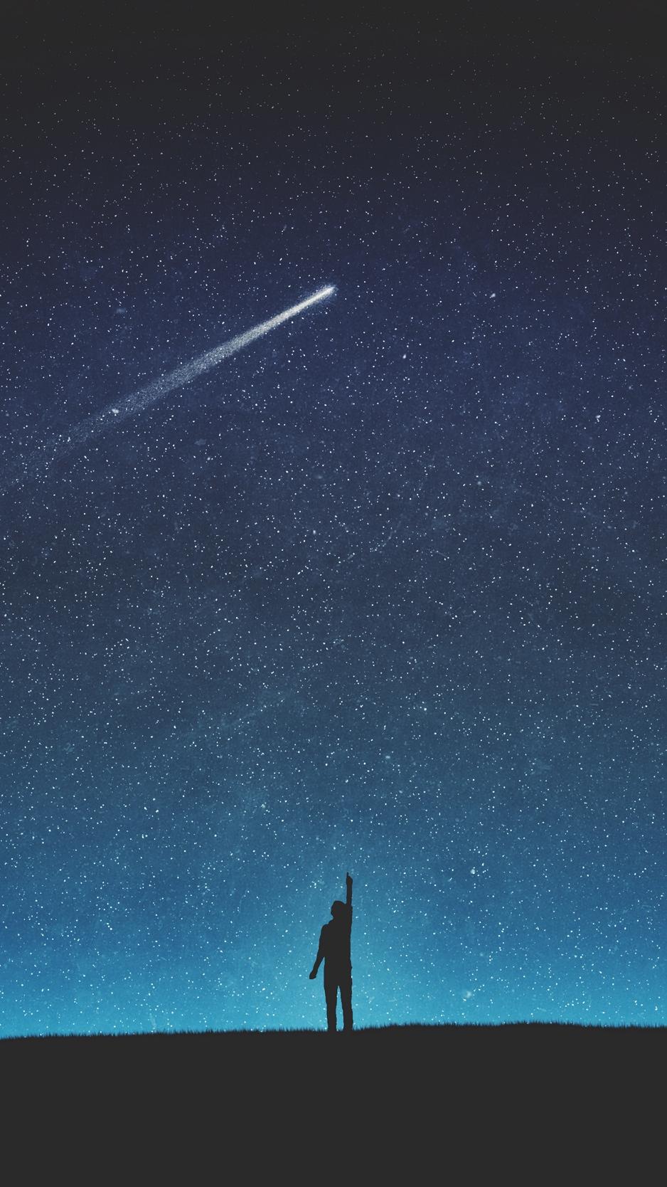 Shooting Stars Minimal Wallpapers