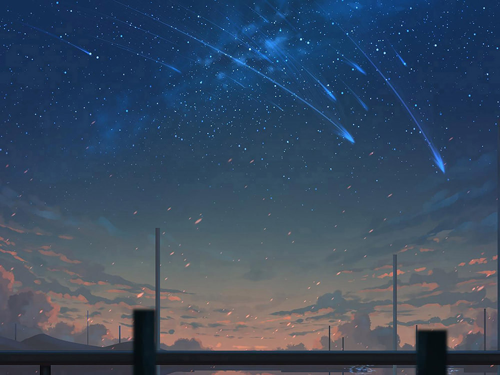 Shooting Stars Minimal Wallpapers