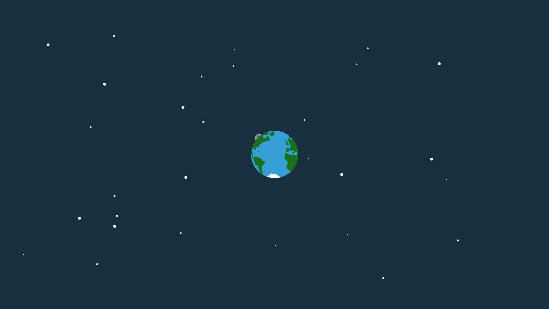 Space Moon And Earth Minimalism Art Wallpapers