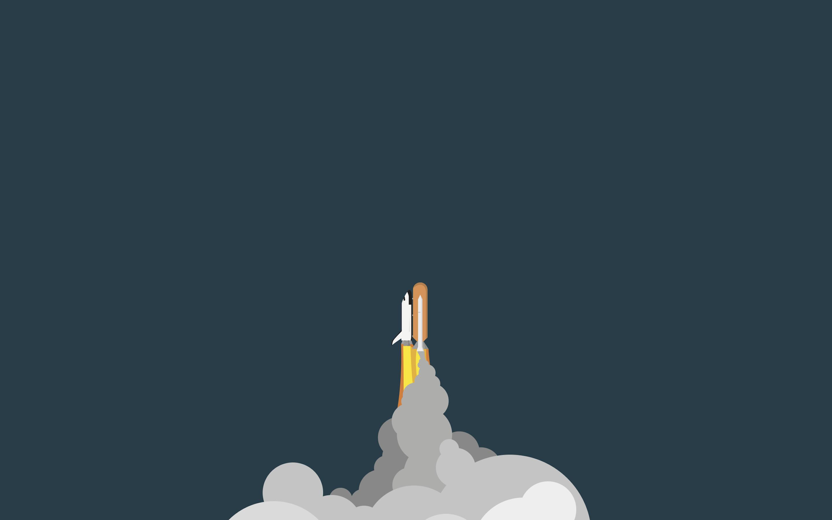 Spaceship Minimalism Wallpapers