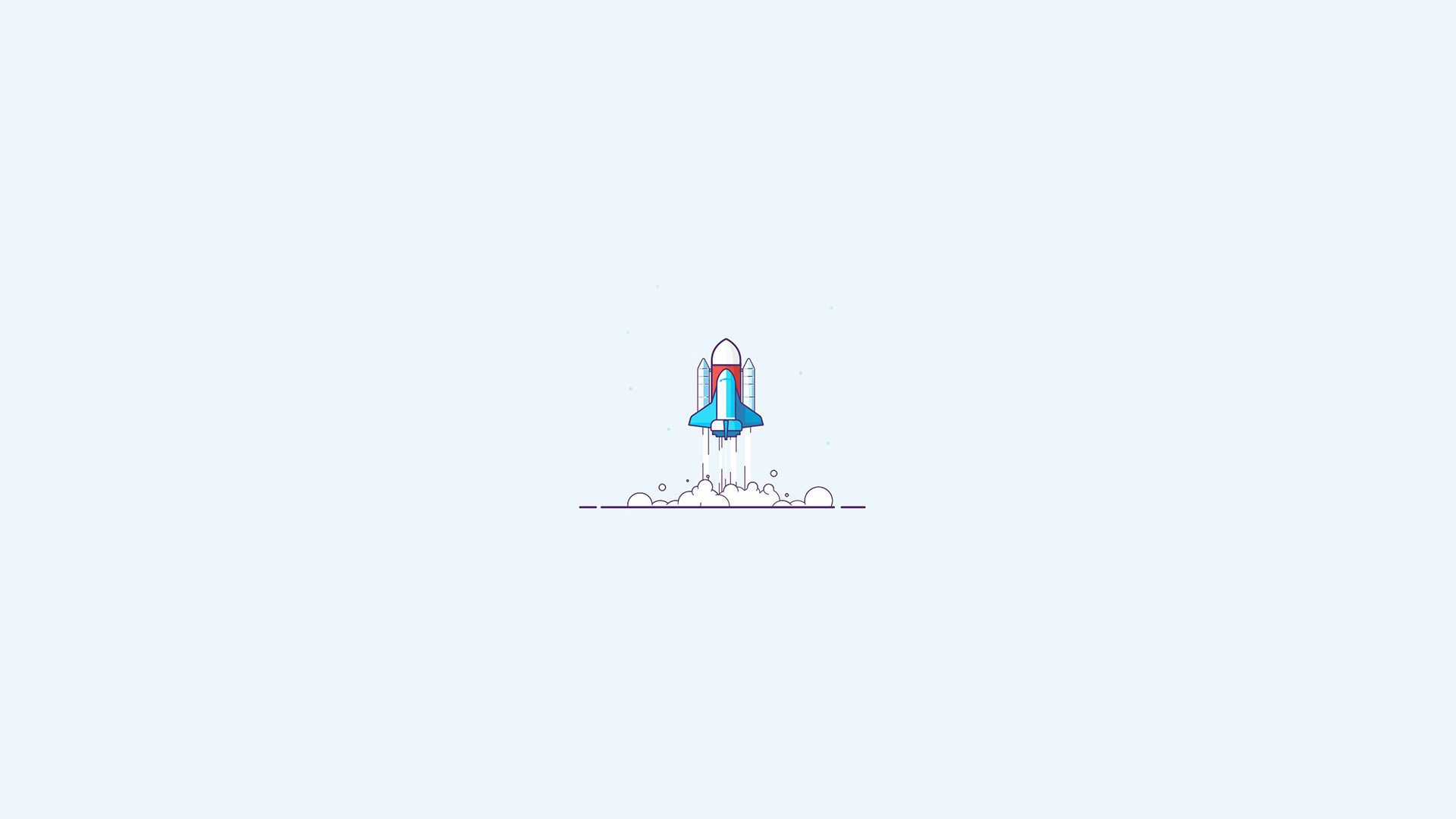 Spaceship Minimalism Wallpapers