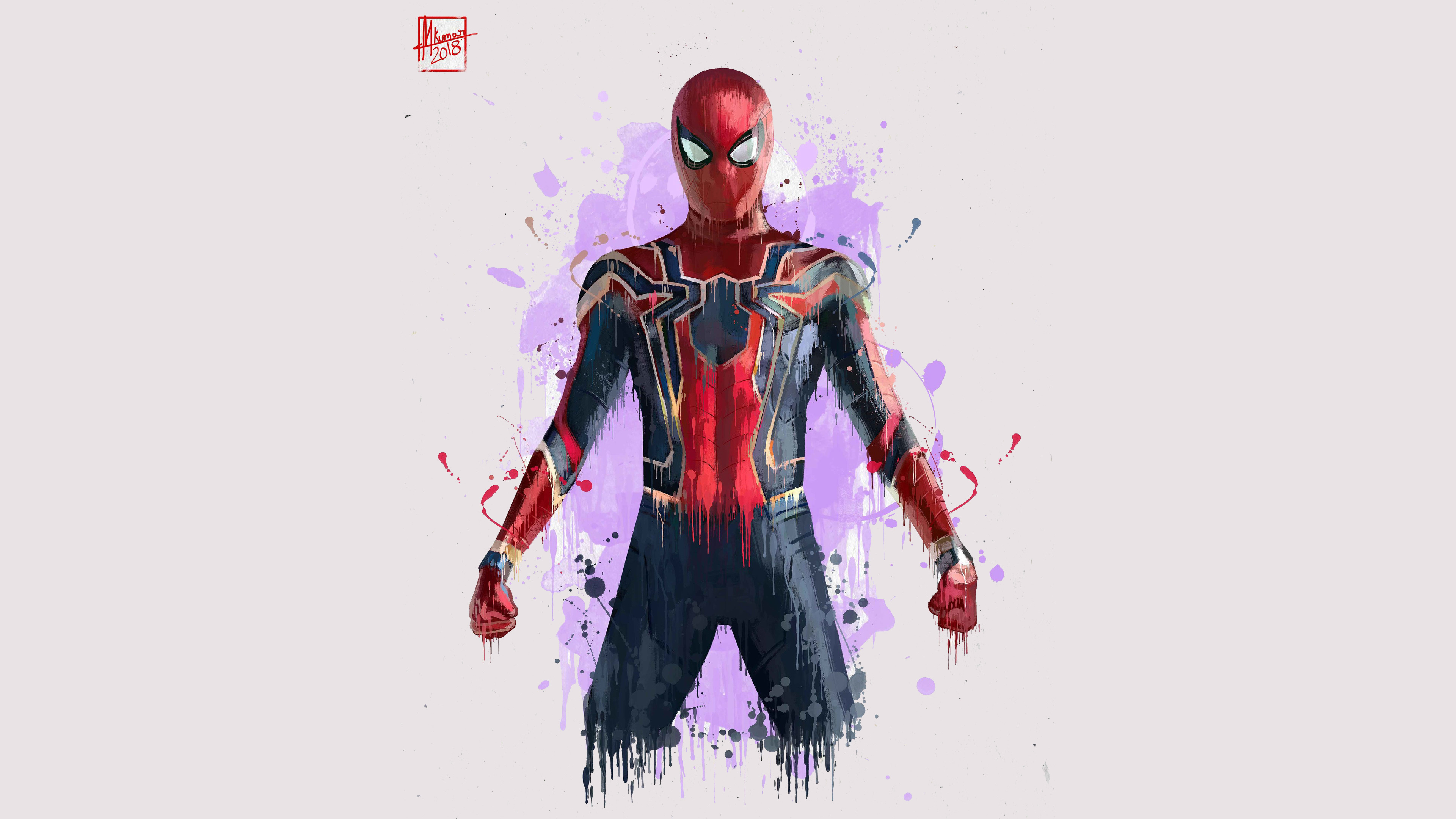 Spider-Man 4K Marvel Minimal Art Wallpapers