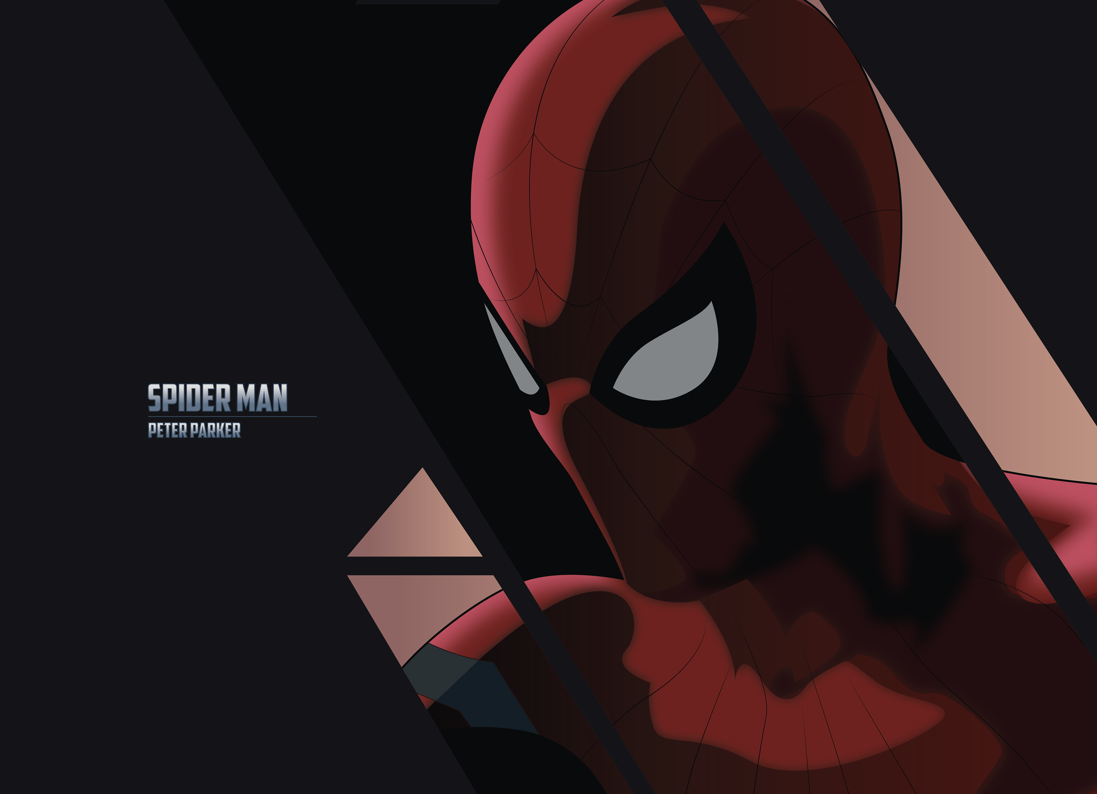 Spider-Man Dark Minimal Avengers Wallpapers