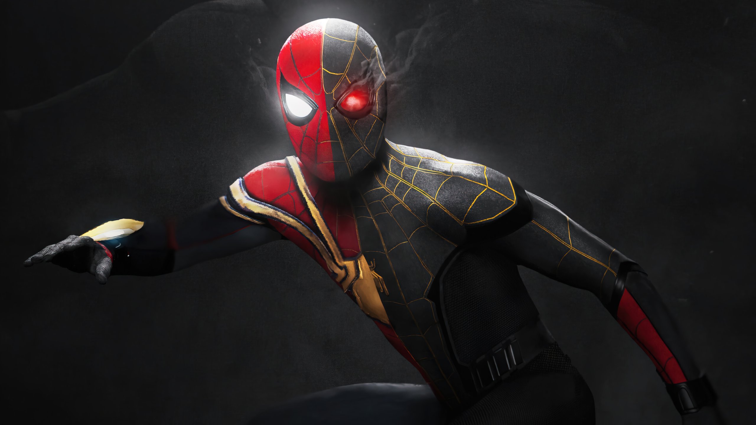 Spider-Man Gold Black Suit Wallpapers