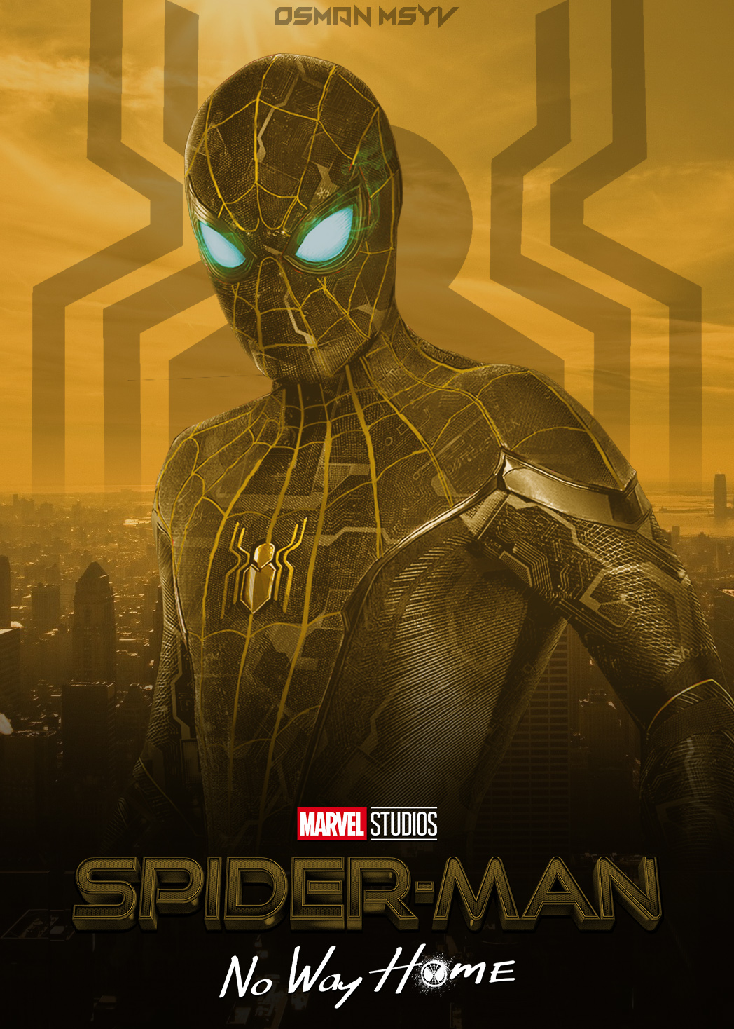 Spider-Man Gold Black Suit Wallpapers