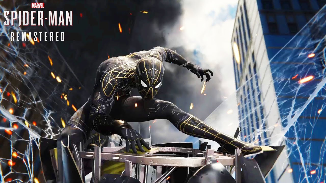 Spider-Man Gold Black Suit Wallpapers