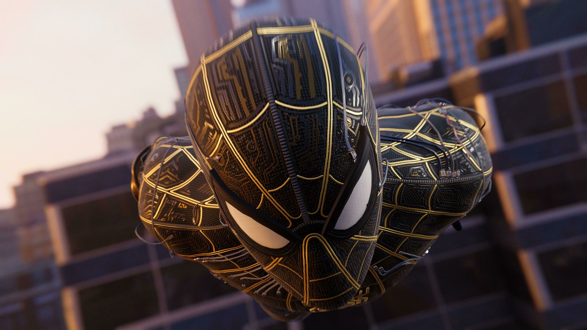 Spider-Man Gold Black Suit Wallpapers