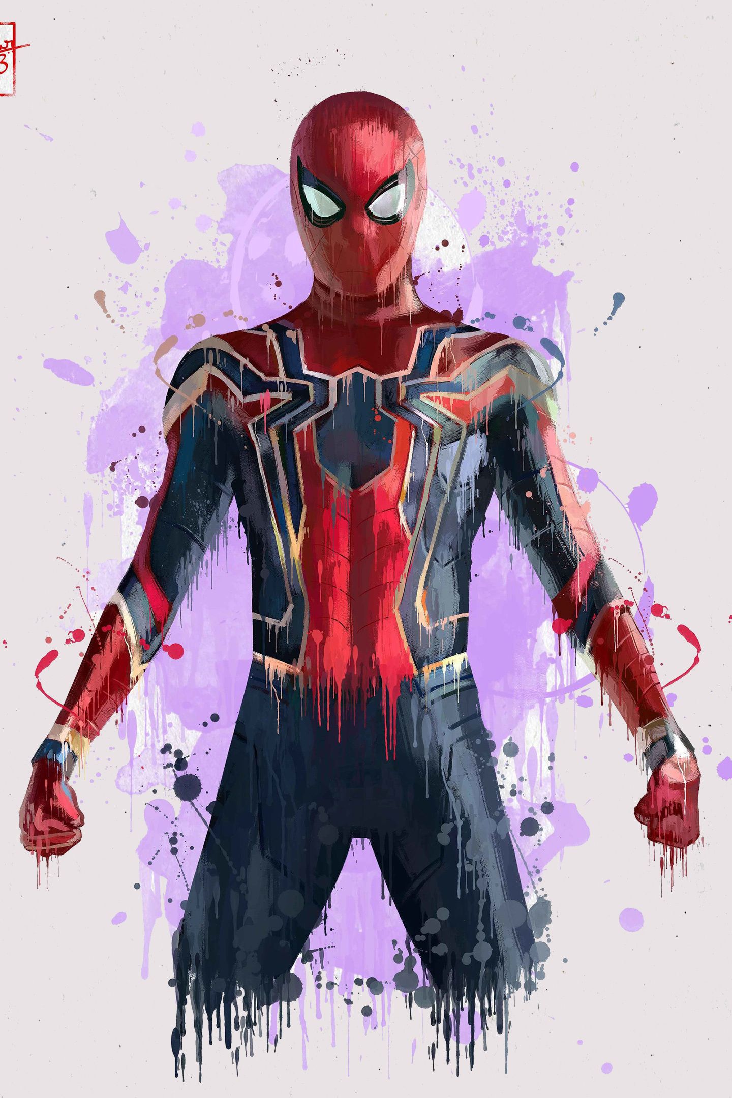 Spiderman Minimalism Avengers Infinity War Wallpapers