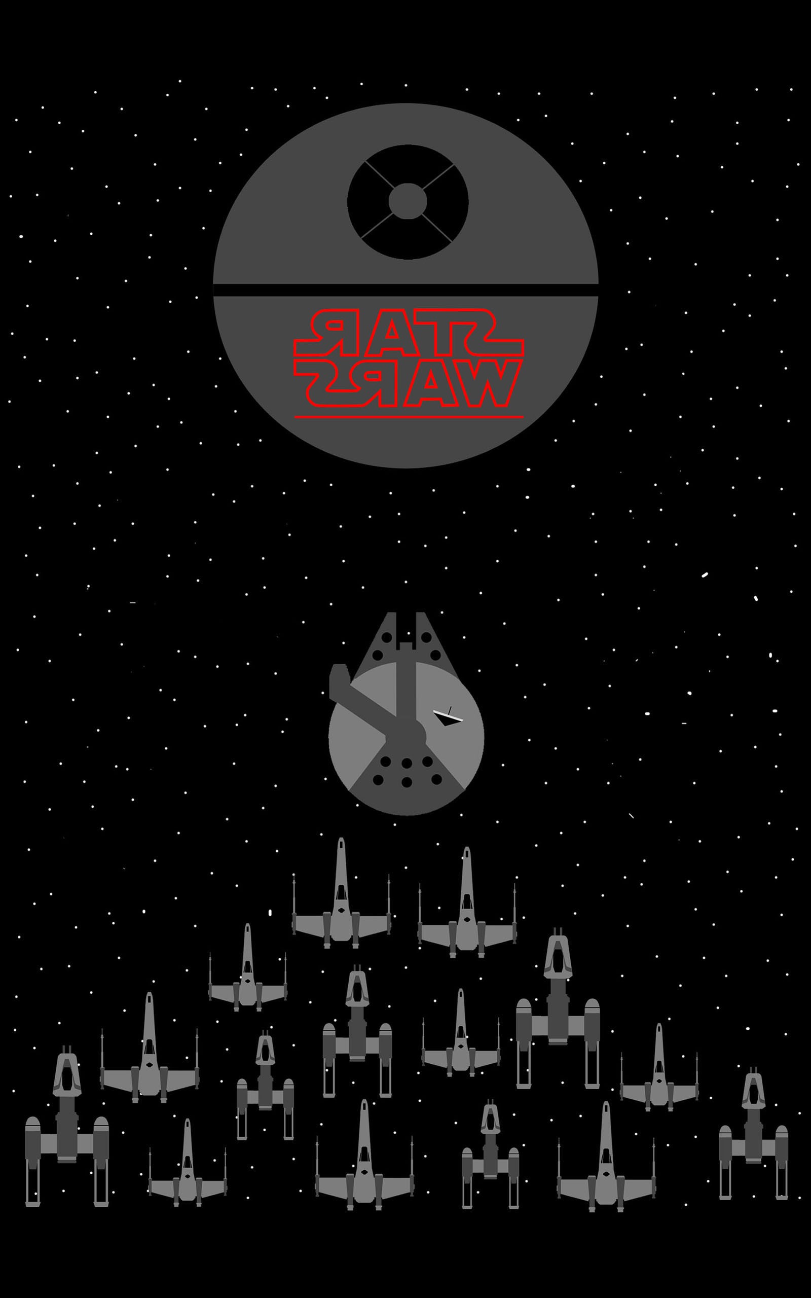 Star Wars Falcon Minimal Wallpapers